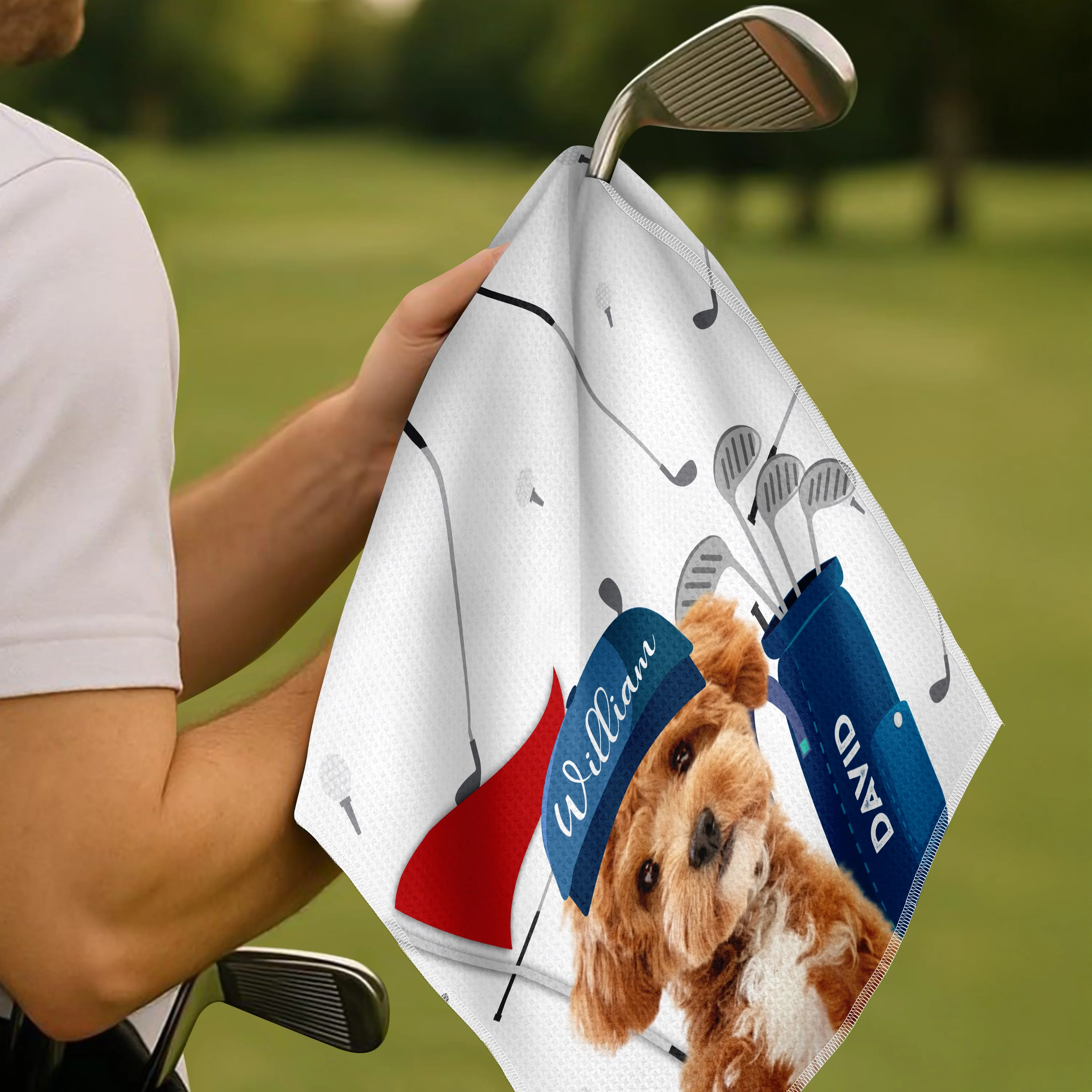 Custom Pet Photo Every Golfer Needs a Loyal Caddie Golf Towel LM32 893603 - Image 4