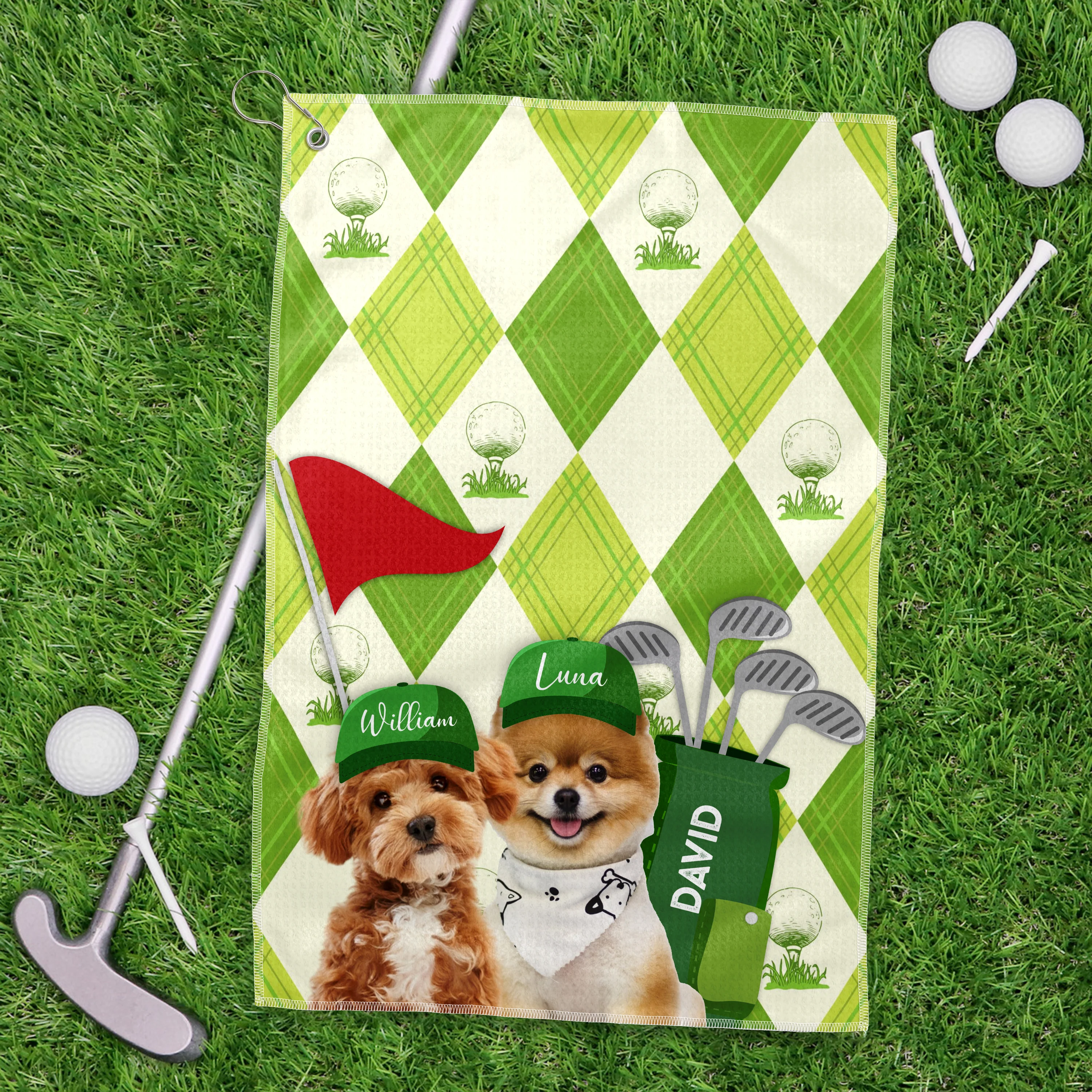 Custom Pet Photo Every Golfer Needs a Loyal Caddie Golf Towel LM32 893603 - Image 5