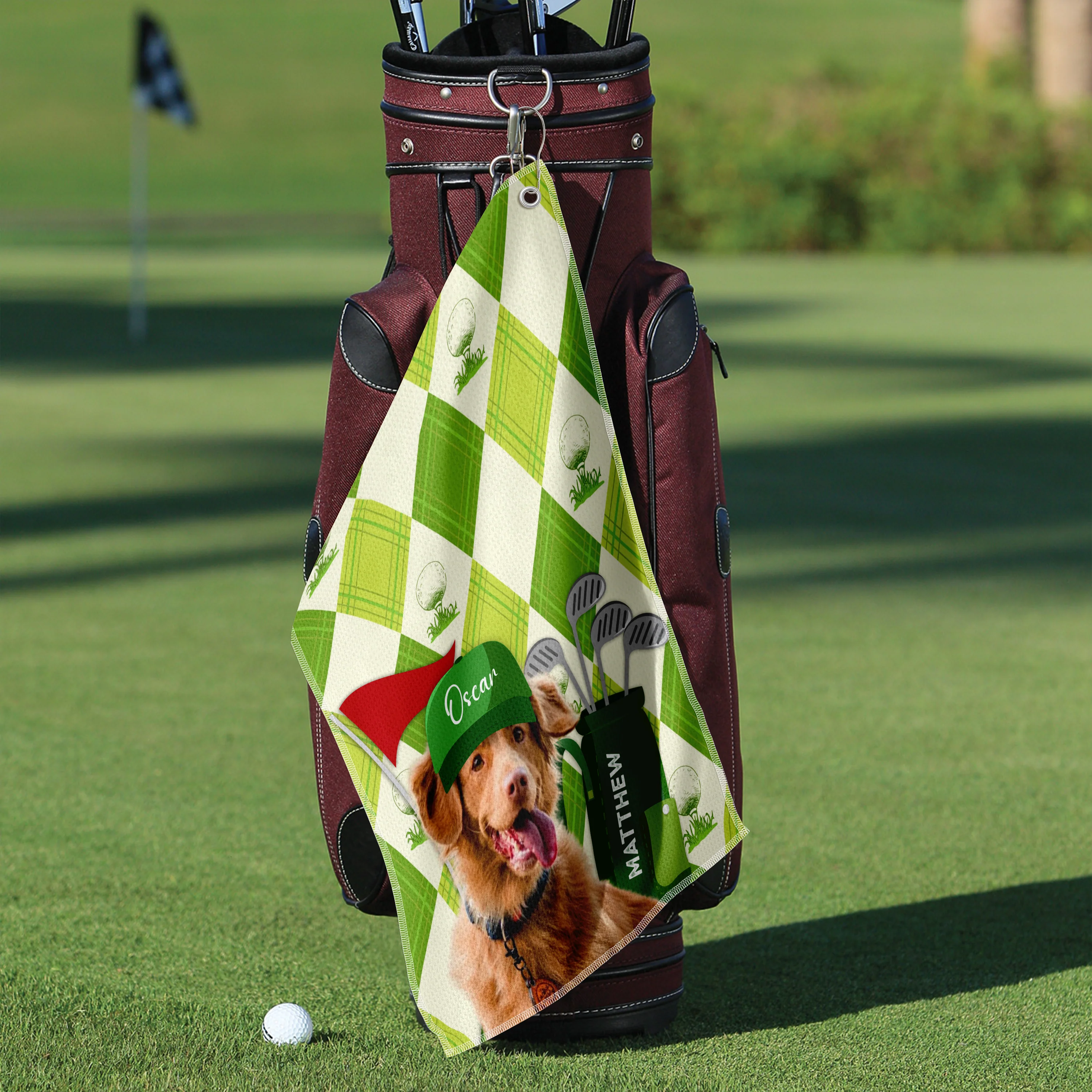 Custom Pet Photo Every Golfer Needs a Loyal Caddie Golf Towel LM32 893603 - Image 6