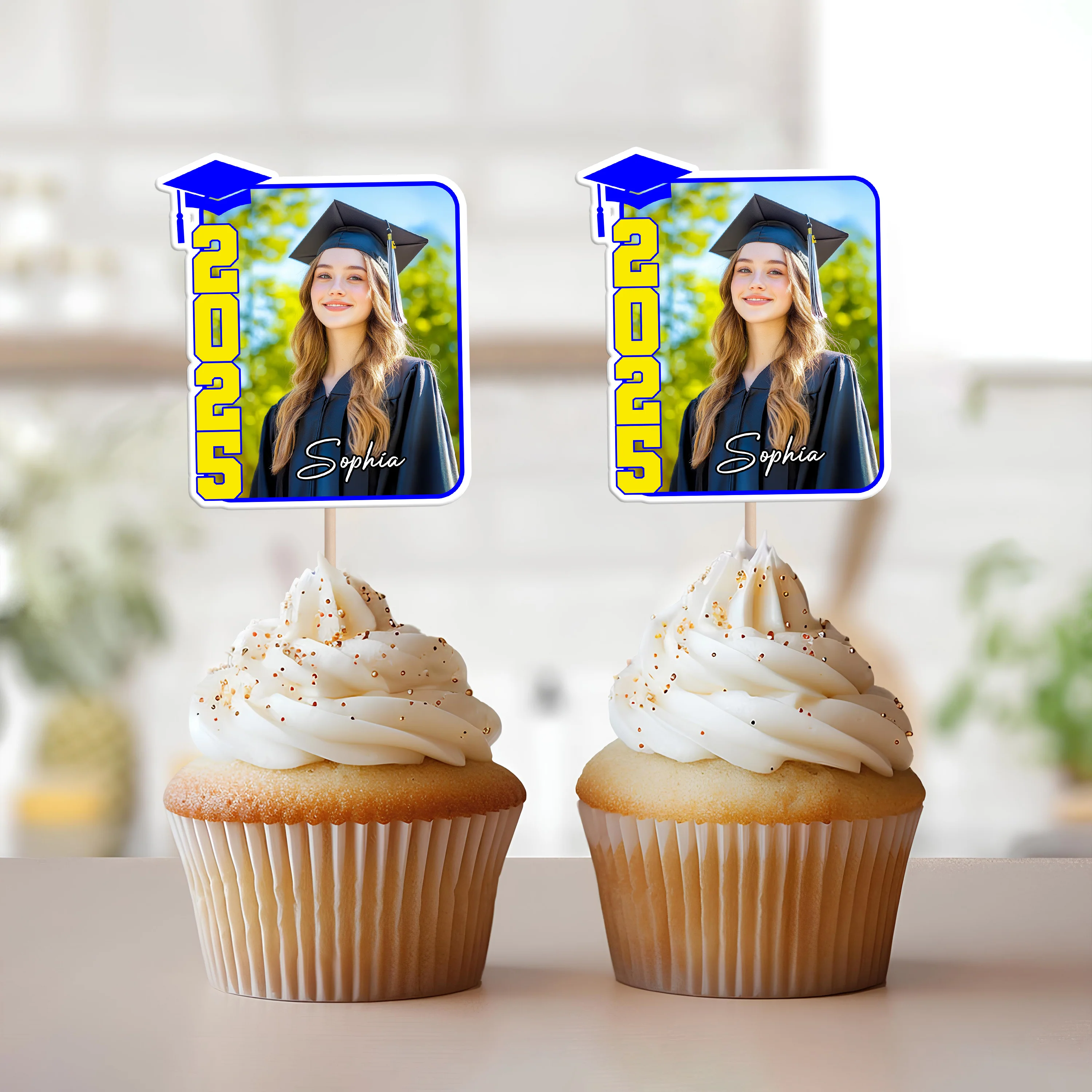 Custom Photo 2026 Graduation Party Decoration Cupcake Toppers LM32 893265 - Image 5