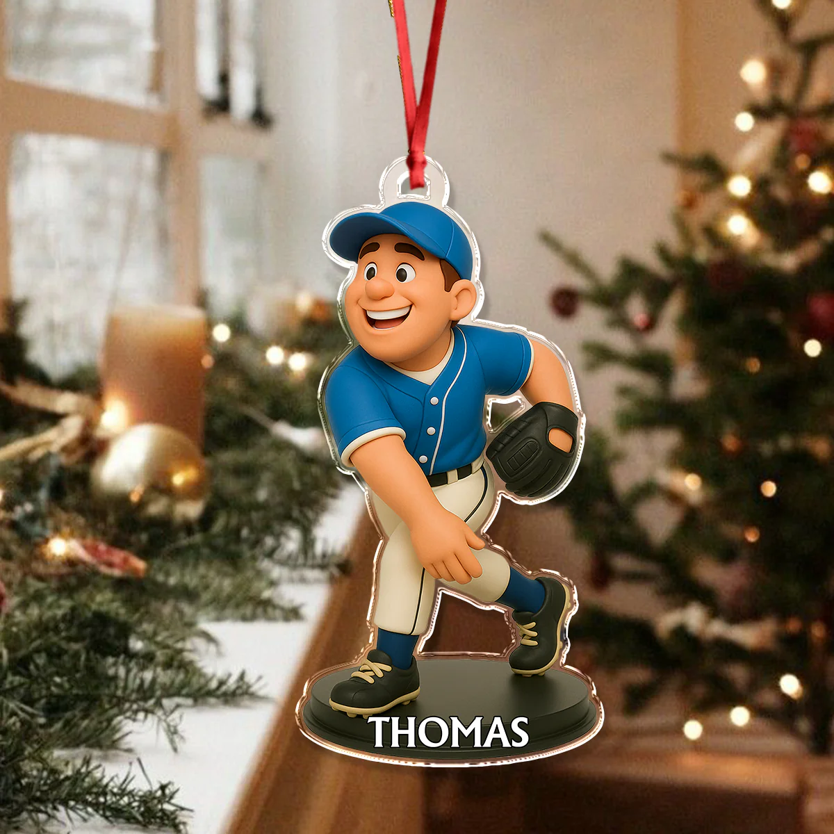 Custom Photo 3D Effect Figure For Baseball Lovers Acrylic Ornament LM32 895593 - Image 5