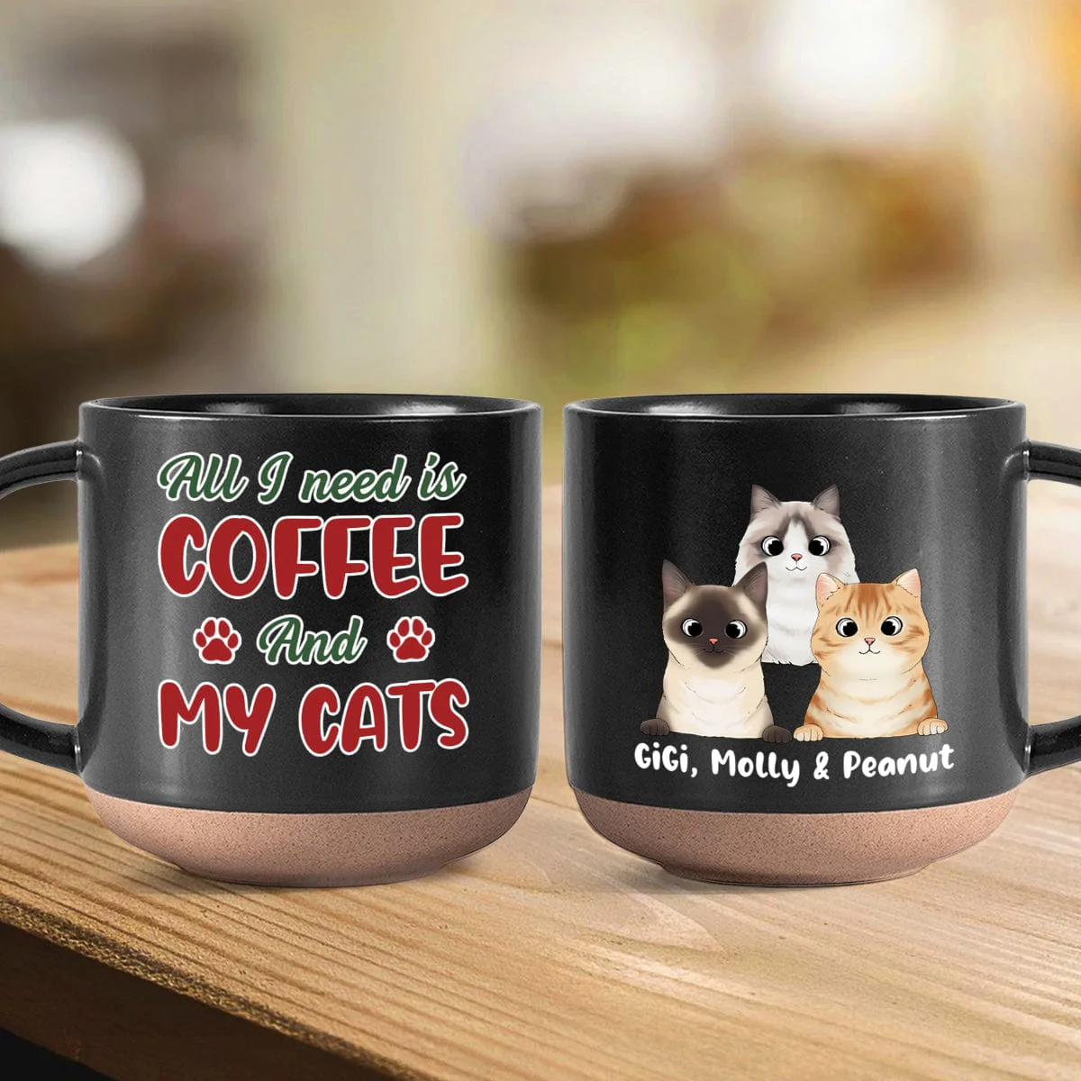 Custom Photo All I Need Is My Cat Pottery Mug TH10 891871 - Image 3