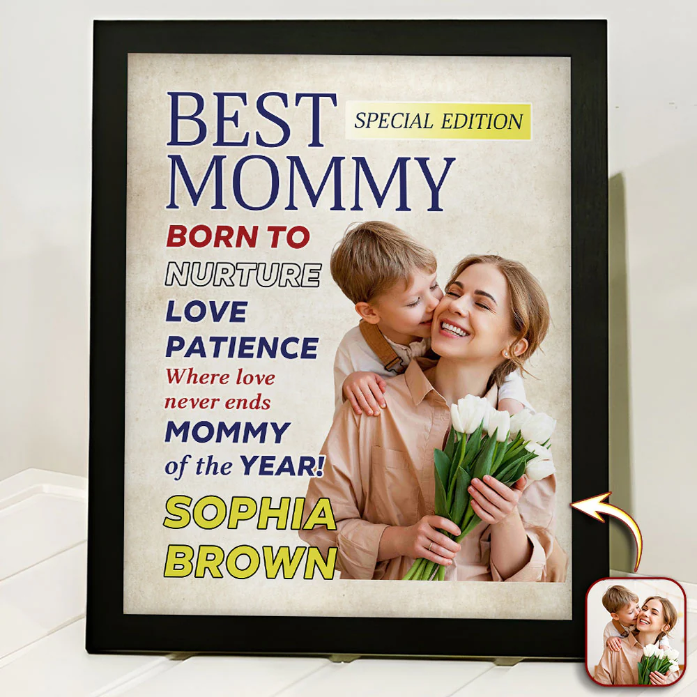 Custom Photo Best Mom Of The Year Endless Love Magazine Picture Frame LM32 897925 - Image 3