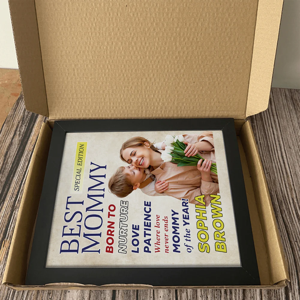 Custom Photo Best Mom Of The Year Endless Love Magazine Picture Frame LM32 897925 - Image 4
