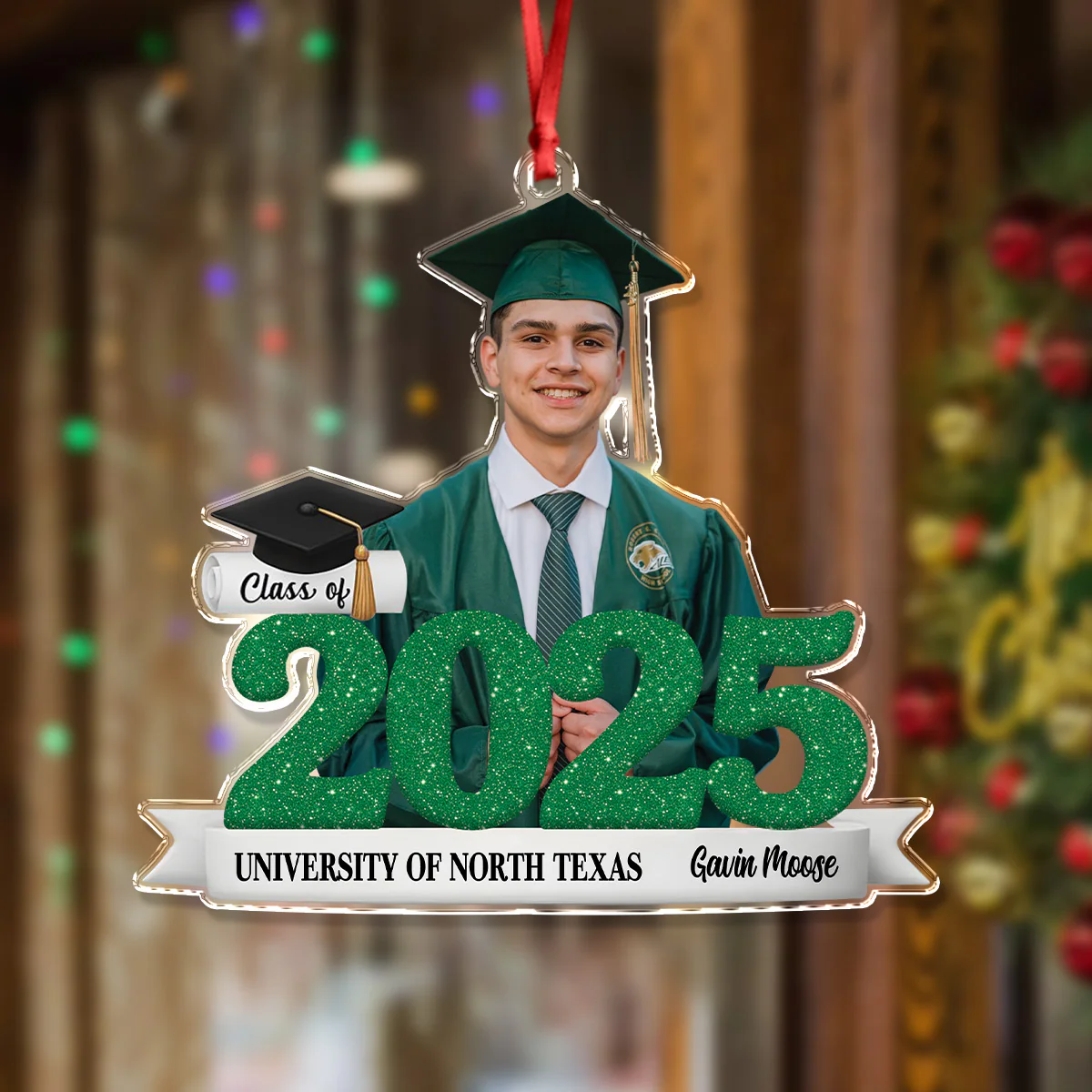 Custom Photo Class Of 2025 Graduation Senior Keepsake Acrylic Ornament LM32 897183 - Image 4
