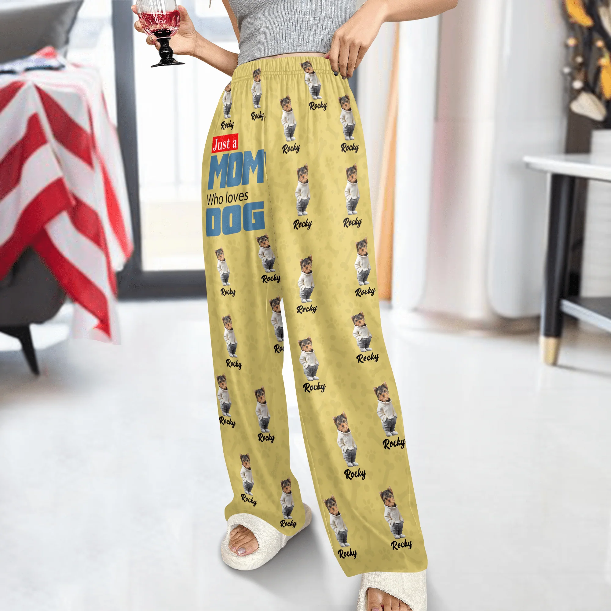 Custom Photo Cute Pet Just A Girl Who Loves Dog Cat Sweatpants LM32 893089 - Image 2