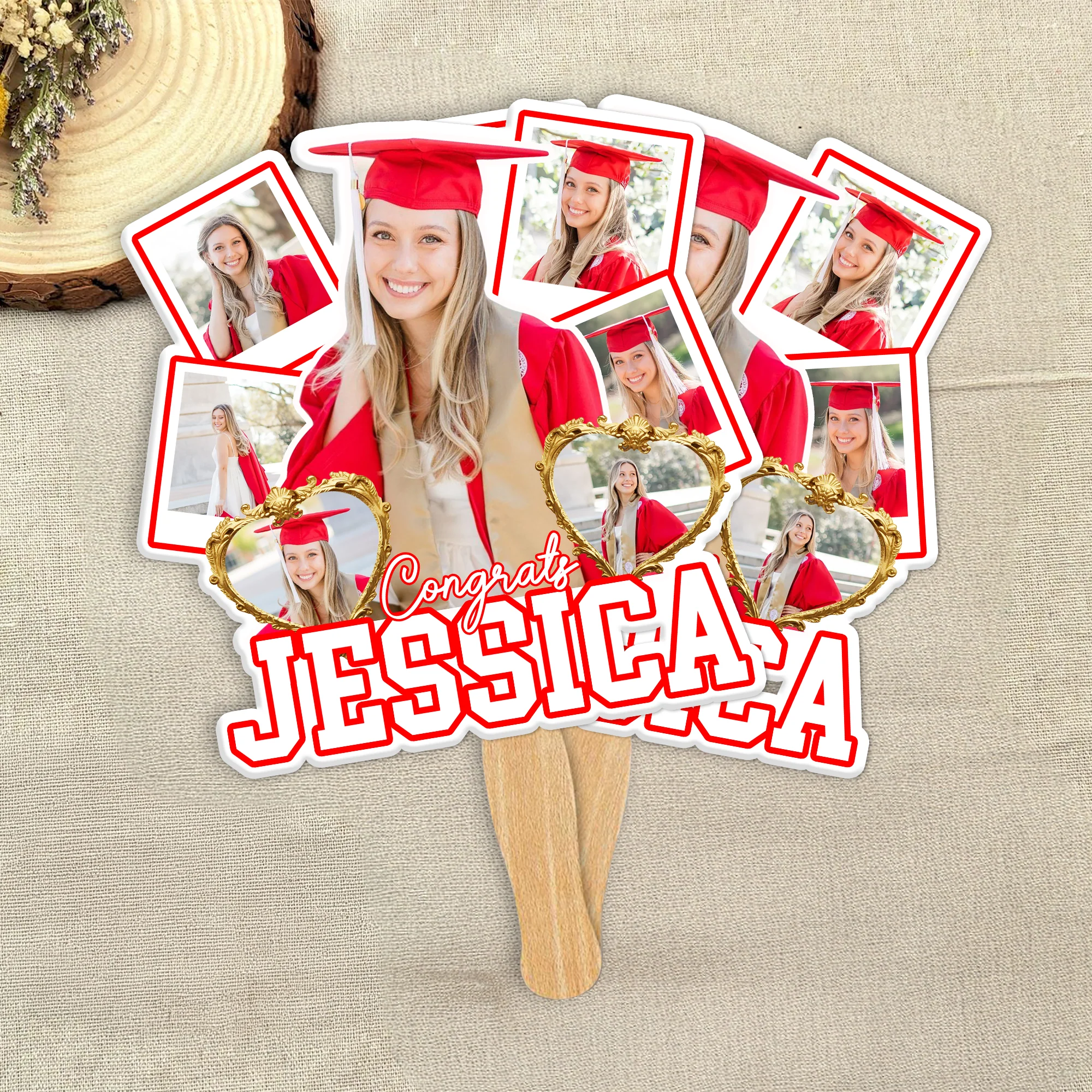 Custom Photo Extra Extra Graduation Class Of 2026 Keepsake Face Fan Gift LM32 897681 - Image 5