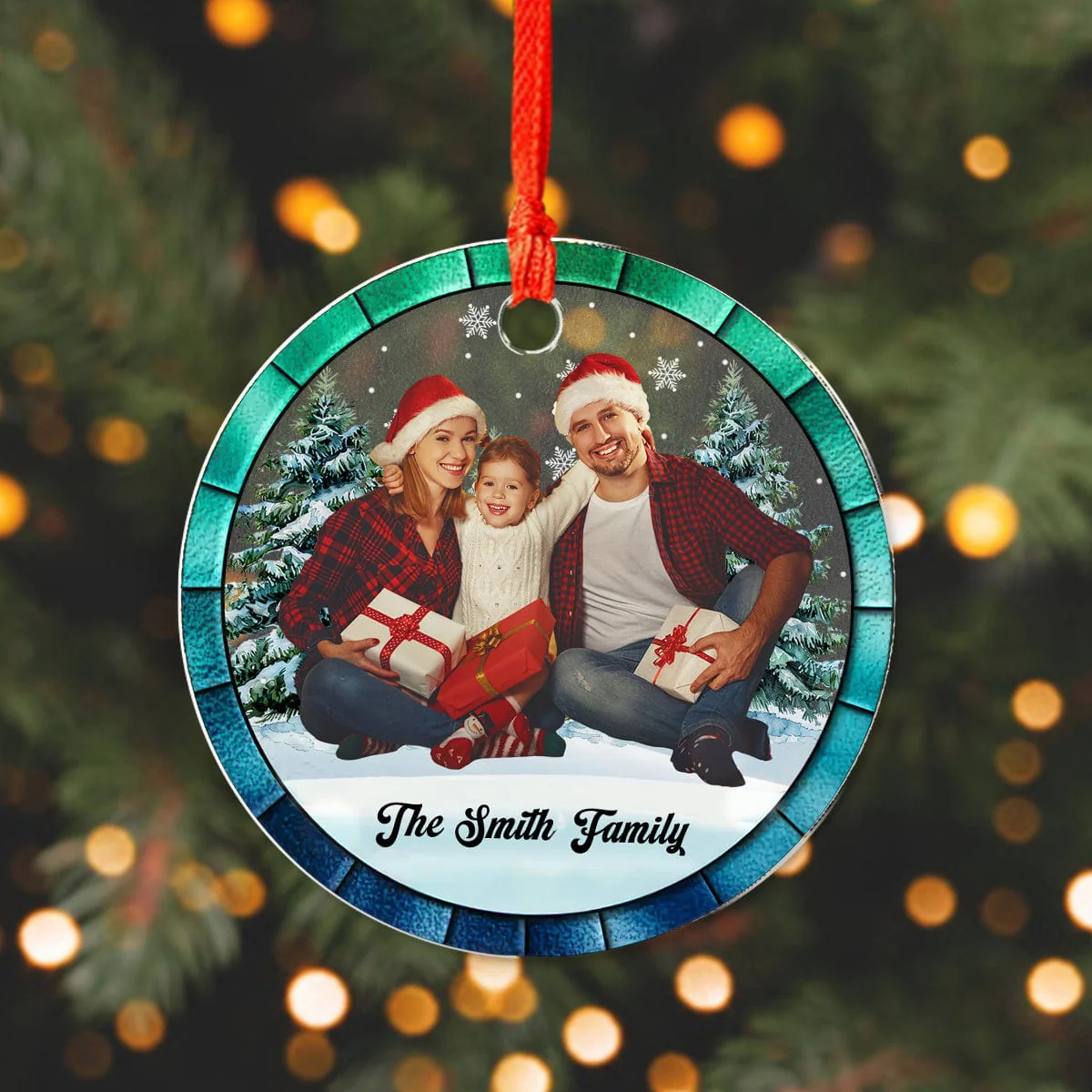 Custom Photo Family Home Is Where Your People Are Acrylic Ornament HA75 891857 - Image 6