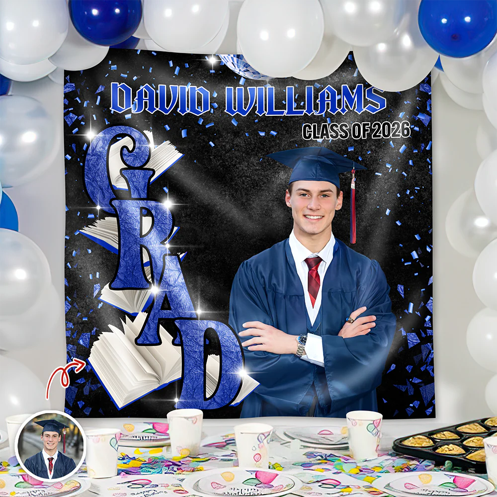 Custom Photo Golden Hour Congratulation Graduation's Day Party Backdrop LM32 899375 - Image 5