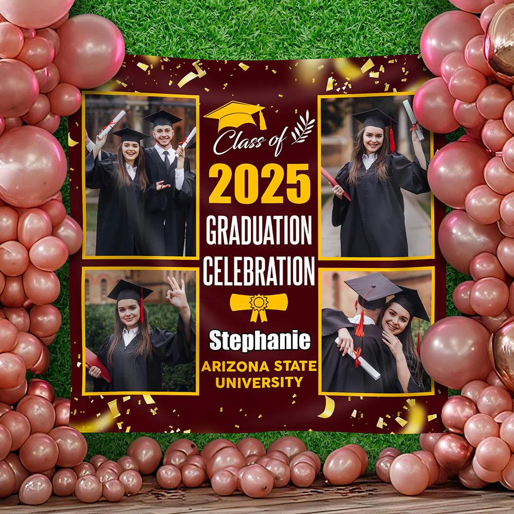 Custom Photo Graduation Class Of 2026 Backdrop For Party Decorations LM32 893169 - Image 6