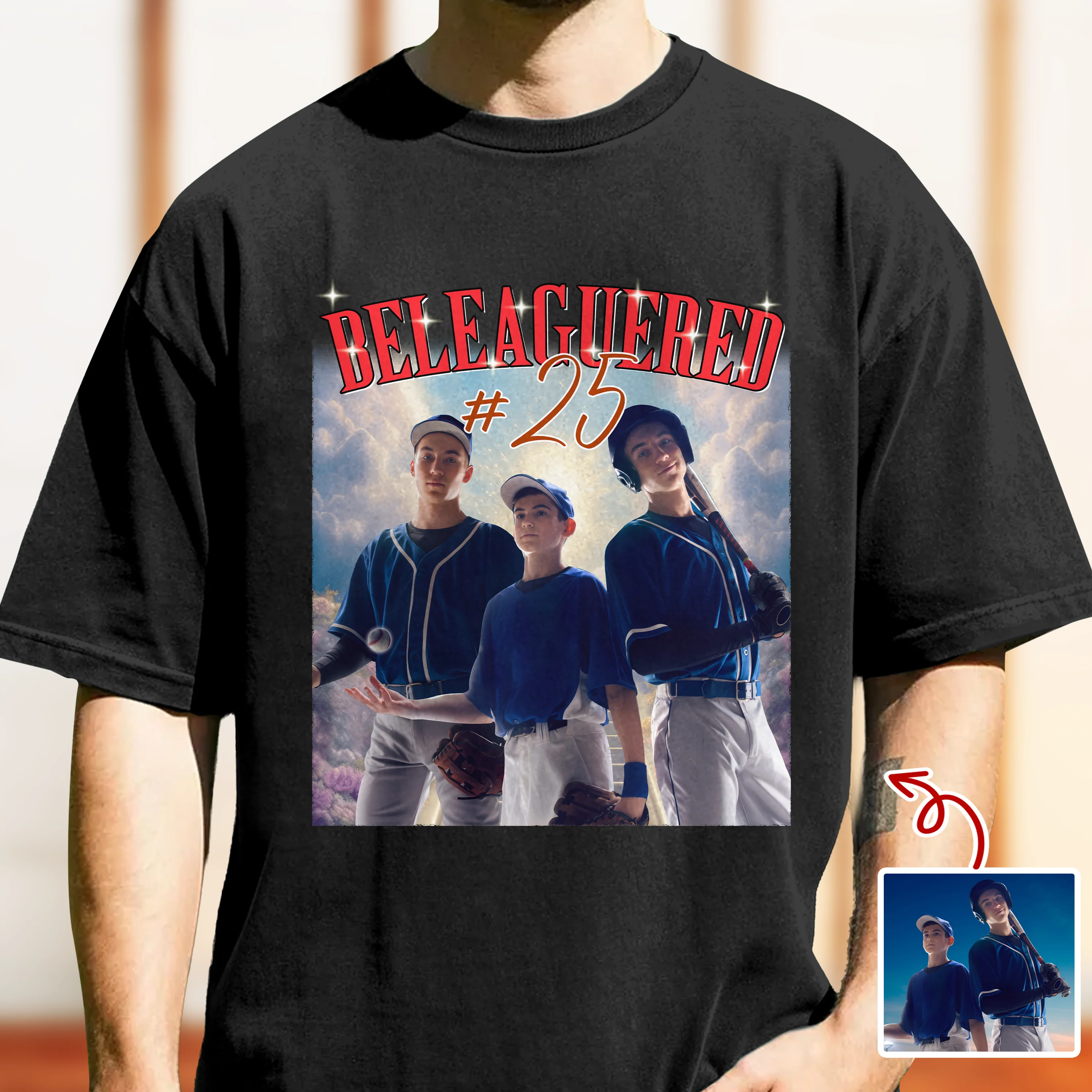 Custom Photo Ice Hockey Retro Vintage Portrait Comfort Shirt LM32 895651 - Image 5