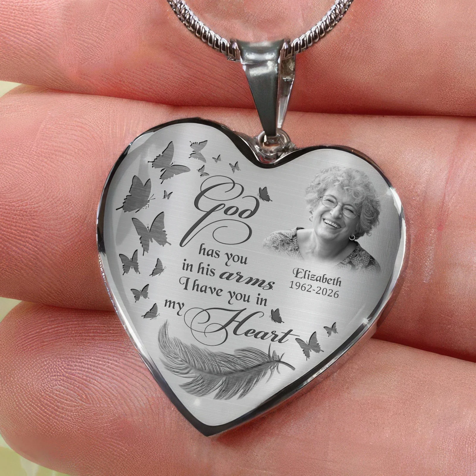 Custom Photo If Love Could Have Saved You Memorial Necklace LM32 899391 - Image 5