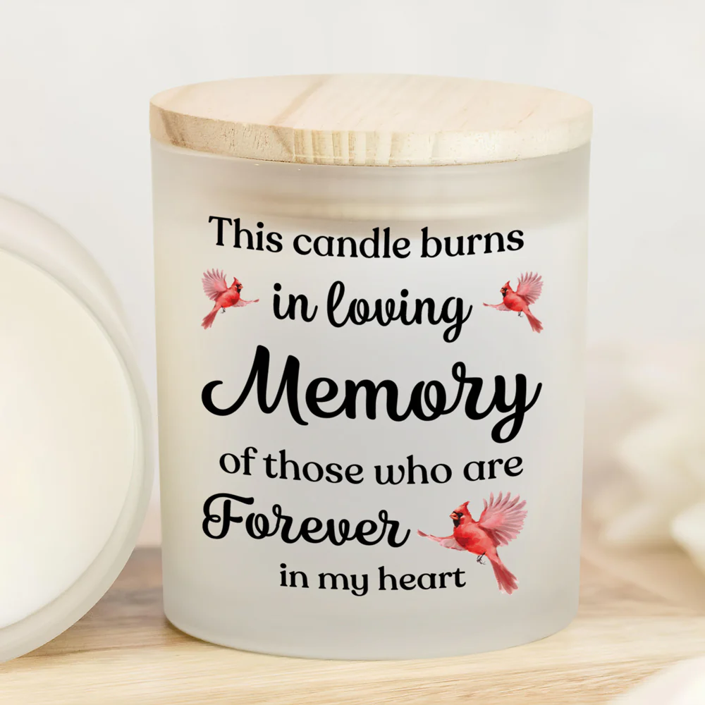 Custom Photo In Loving Memory Of Precious Moments Memorial Glass Jar With LED Candle LM32 893493 - Image 3