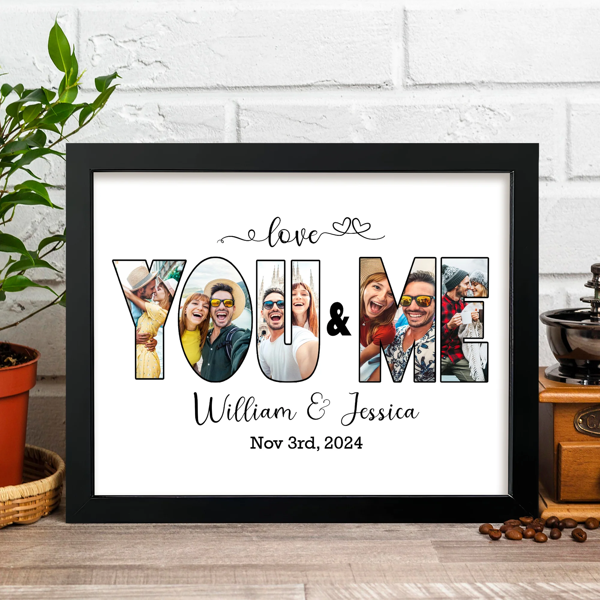 Custom Photo Love You And Me Got This Picture Frame LM32 893751 - Image 5