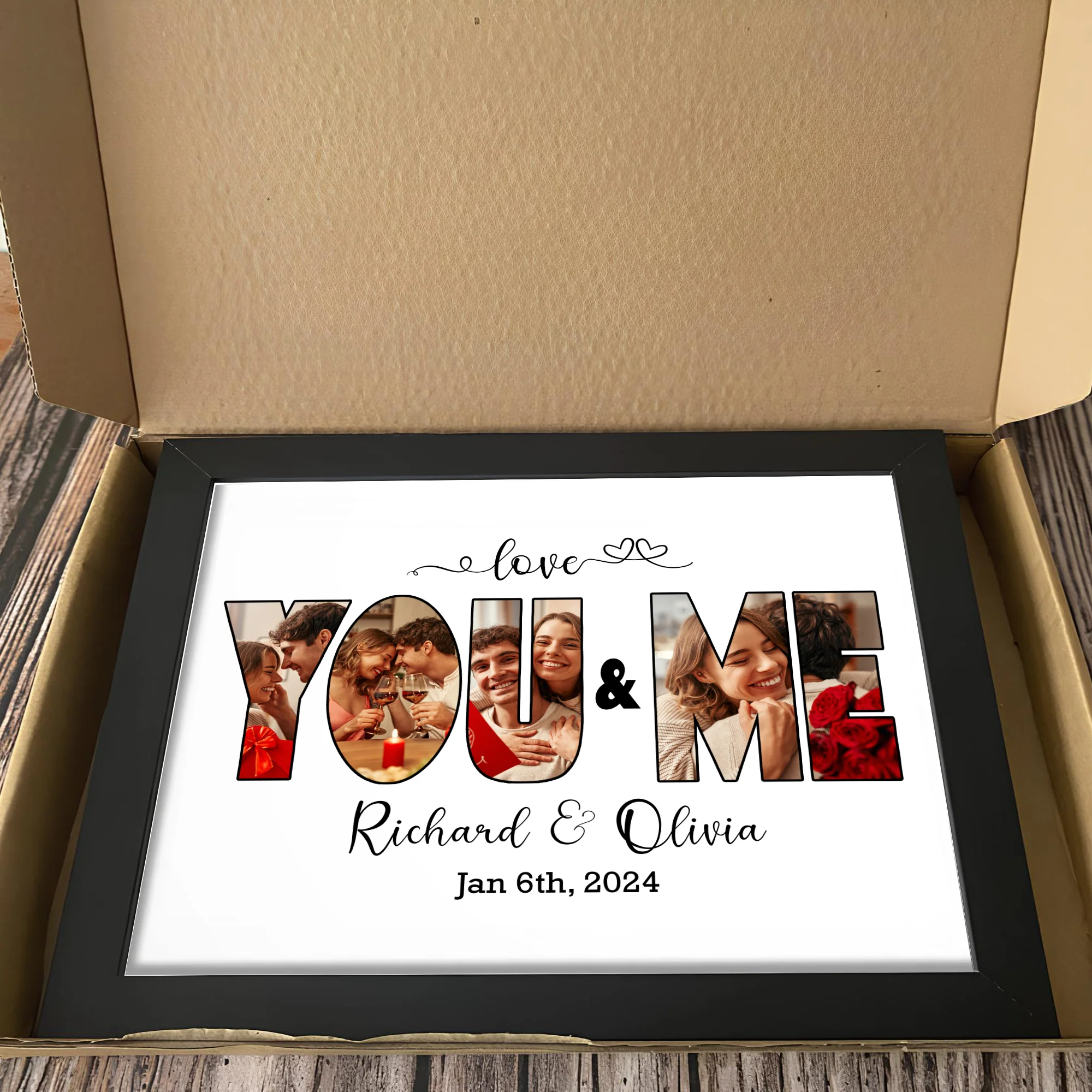 Custom Photo Love You And Me Got This Picture Frame LM32 893751 - Image 6