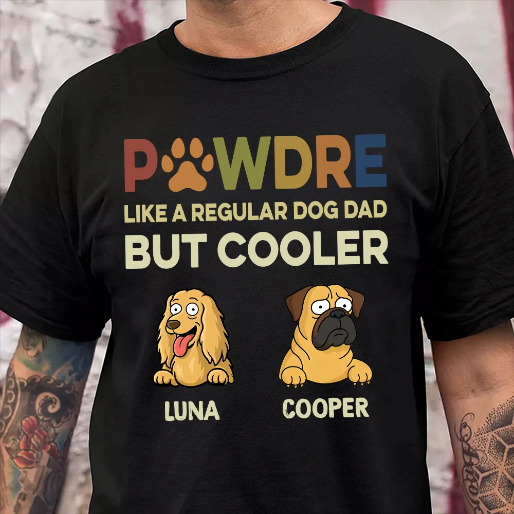 Custom Photo Pawther Like A Regular Dog Dad But Cooler Shirt LM32 893509 - Image 4