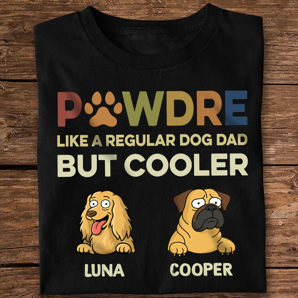 Custom Photo Pawther Like A Regular Dog Dad But Cooler Shirt LM32 893509 - Image 7