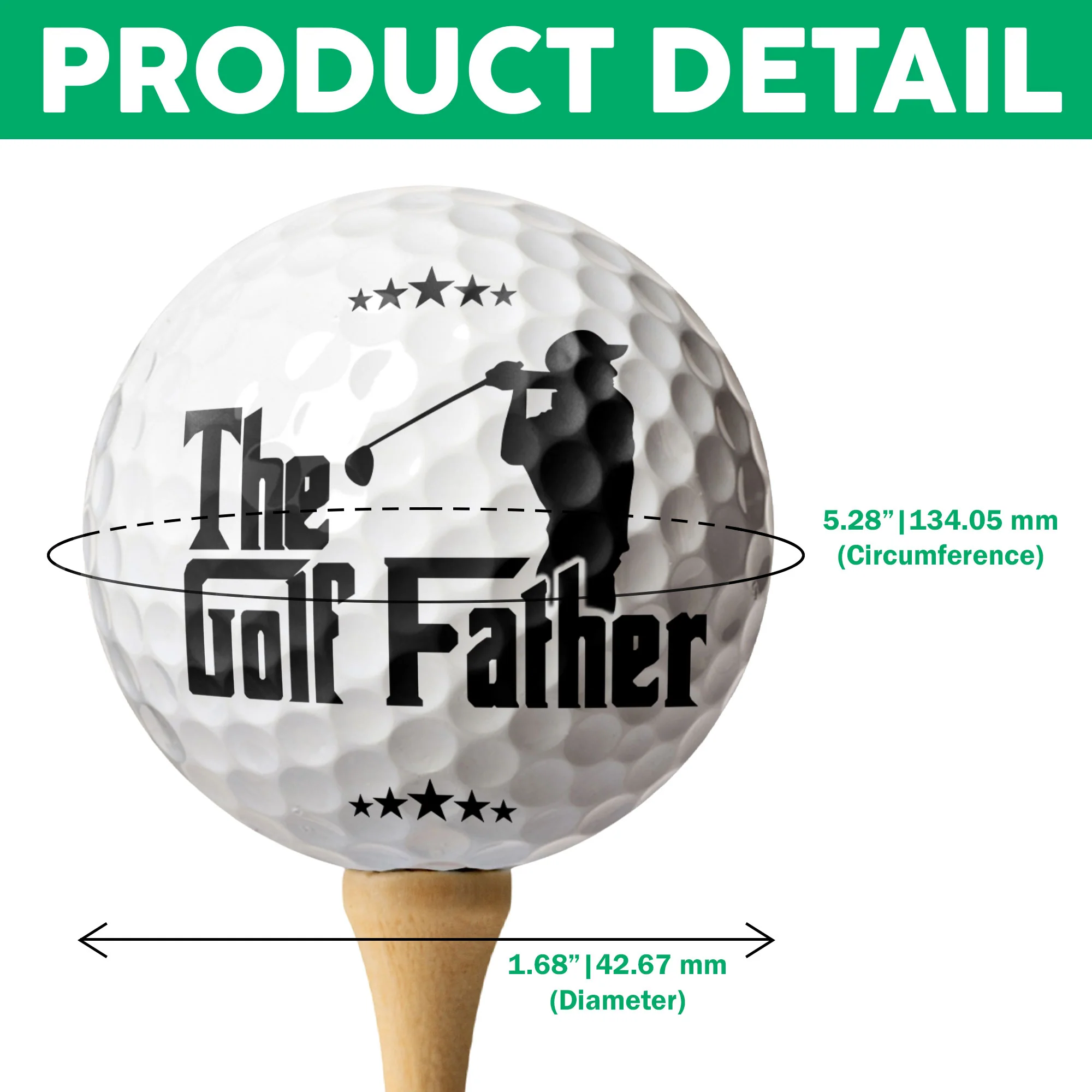 Custom Photo The Goft Father Golf Ball For Sport Player LM32 893475 - Image 7