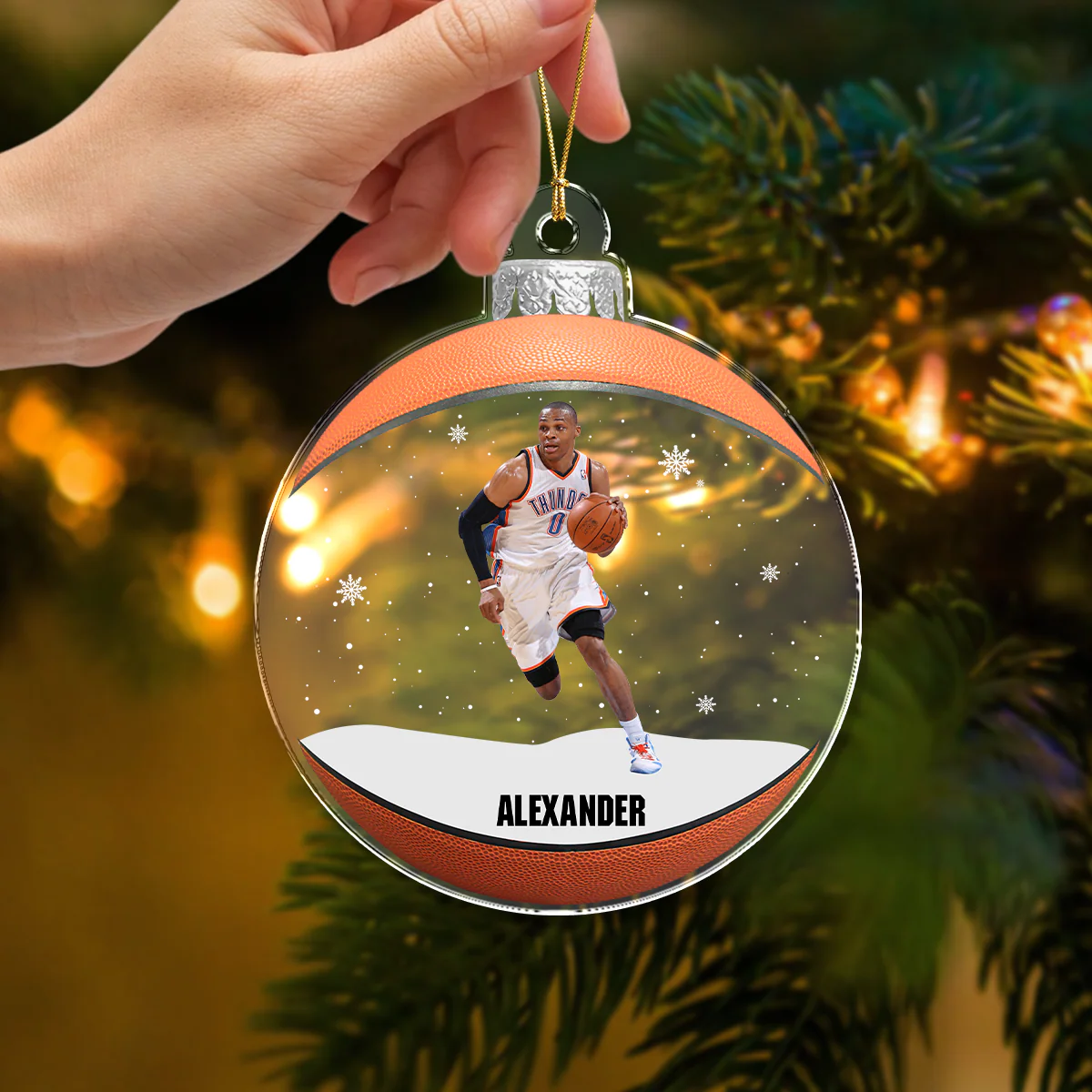 Custom Photo The Spirit Of Christmas For Sport Lovers Acrylic Ornament LM32 895439 - Image 3