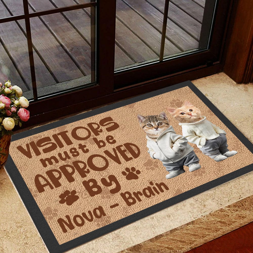 Custom Photo Visitor Must Be Approved By These Pet Doormat LM32 893077 - Image 5