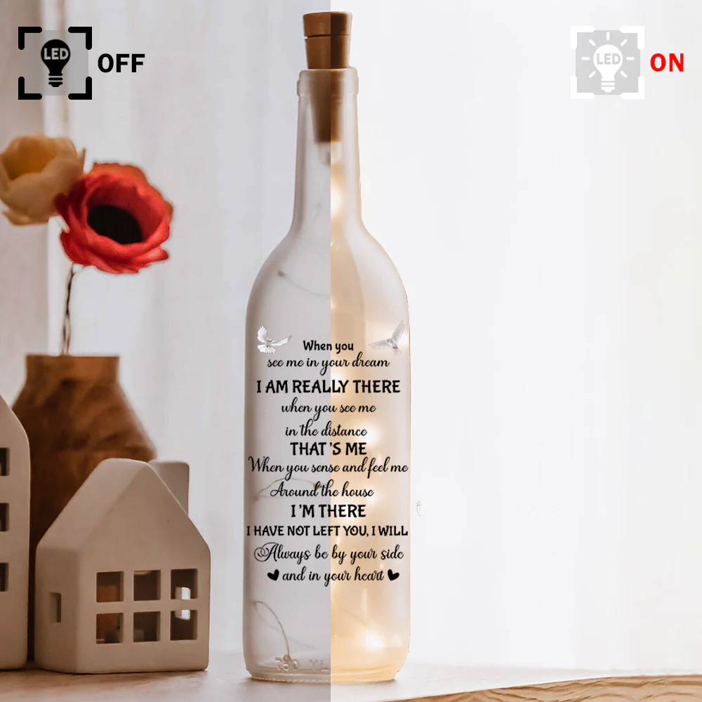 Custom Photo When You See Me In Your Dream Dog Memorial Bottle Lamp LM32 893163 - Image 6