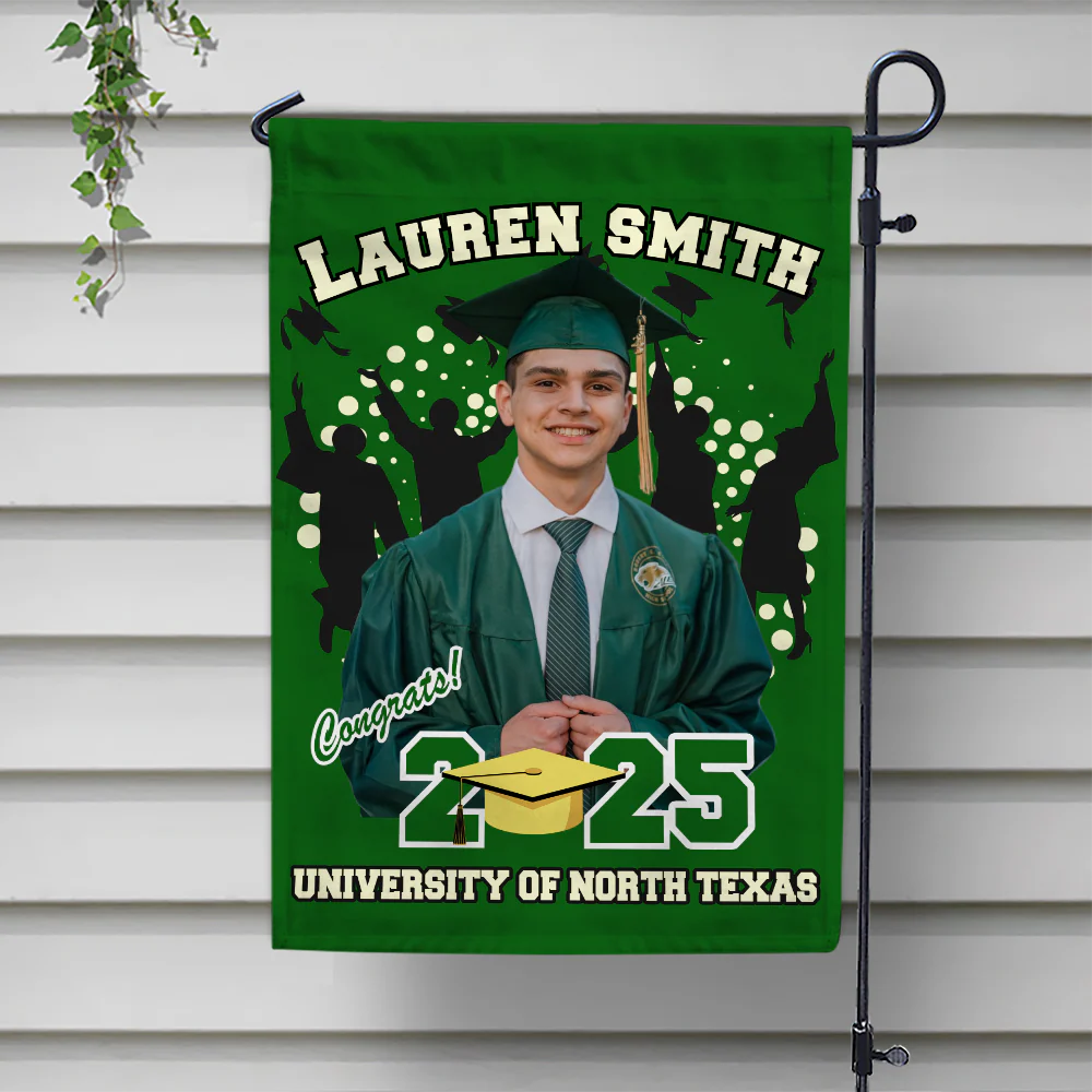 Custom Photo with Name Graduation Garden Flag - Unique Gift Idea for Grads LM32 893053 - Image 2