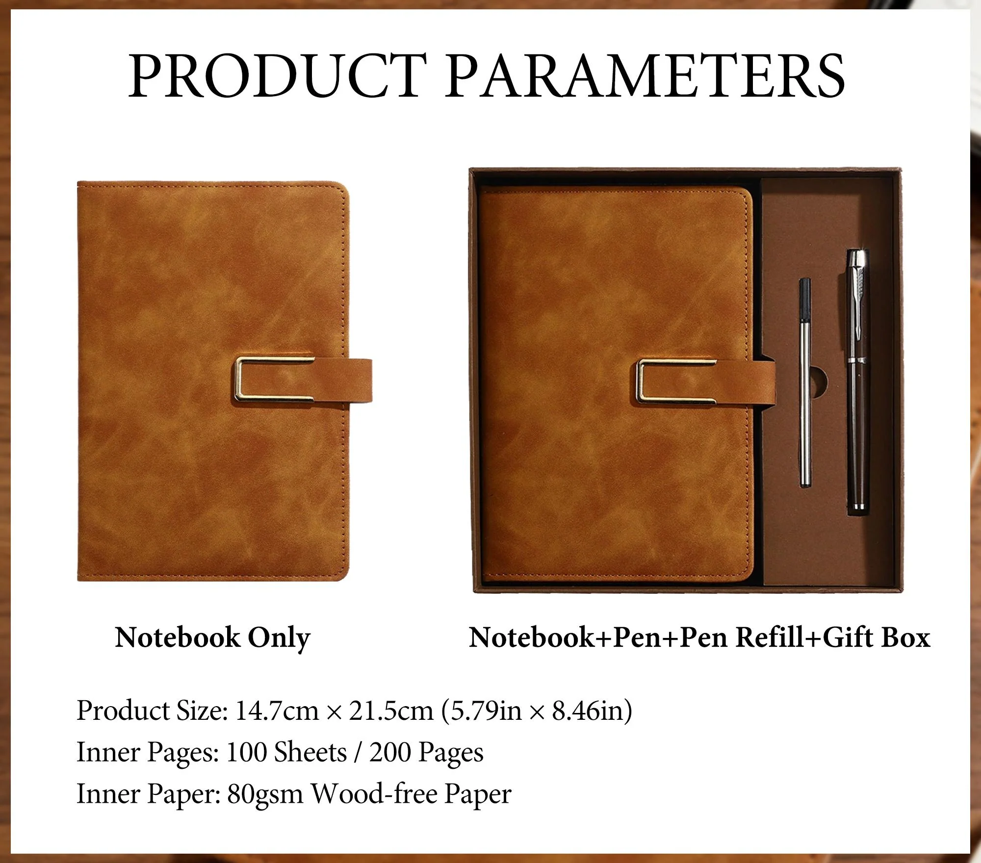Custom The Next Chapter Journal Engraved Leather Notebook Set With Pen, Graduation Gift LM32 899831 - Image 5