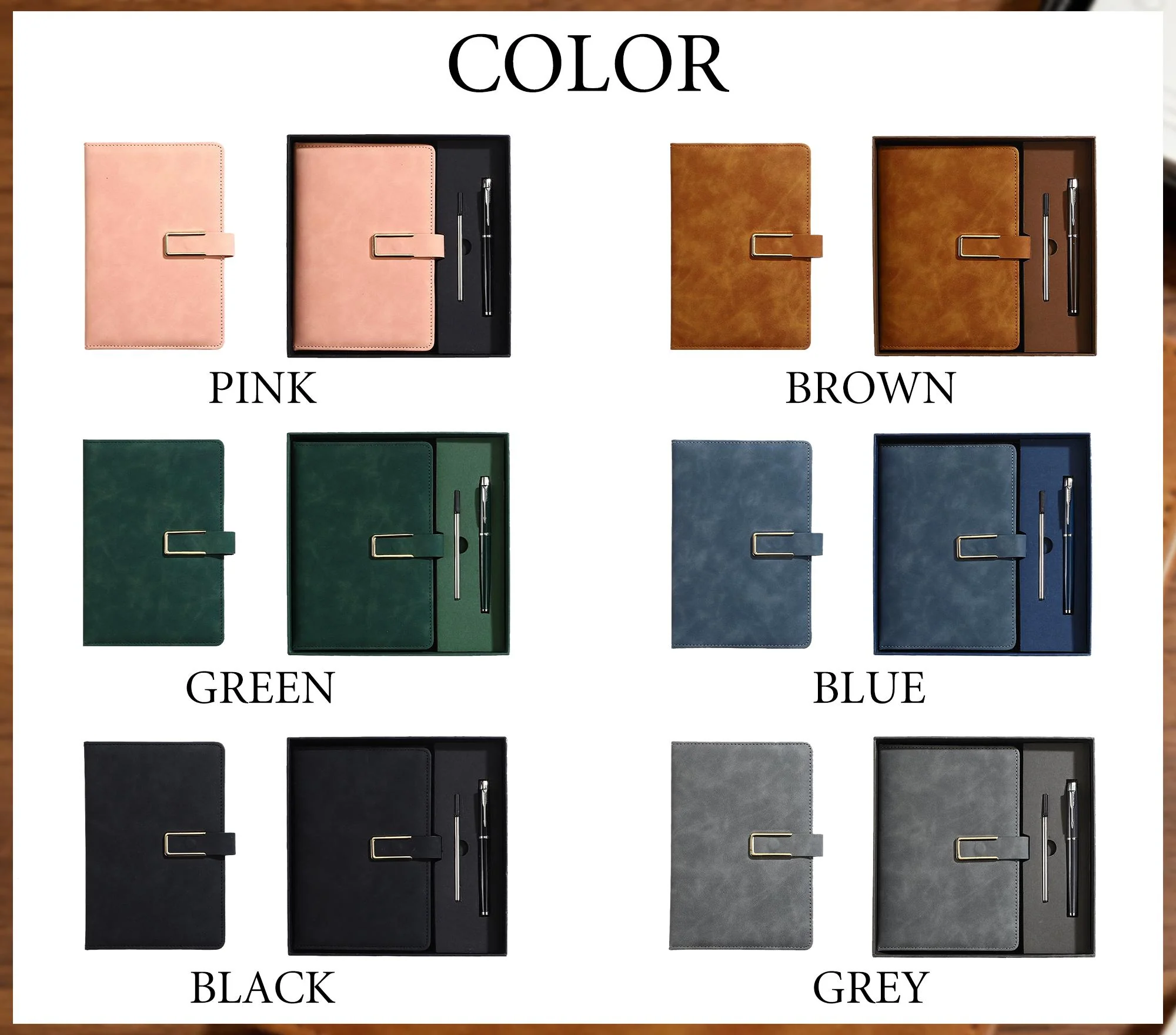Custom The Next Chapter Journal Engraved Leather Notebook Set With Pen, Graduation Gift LM32 899831 - Image 6