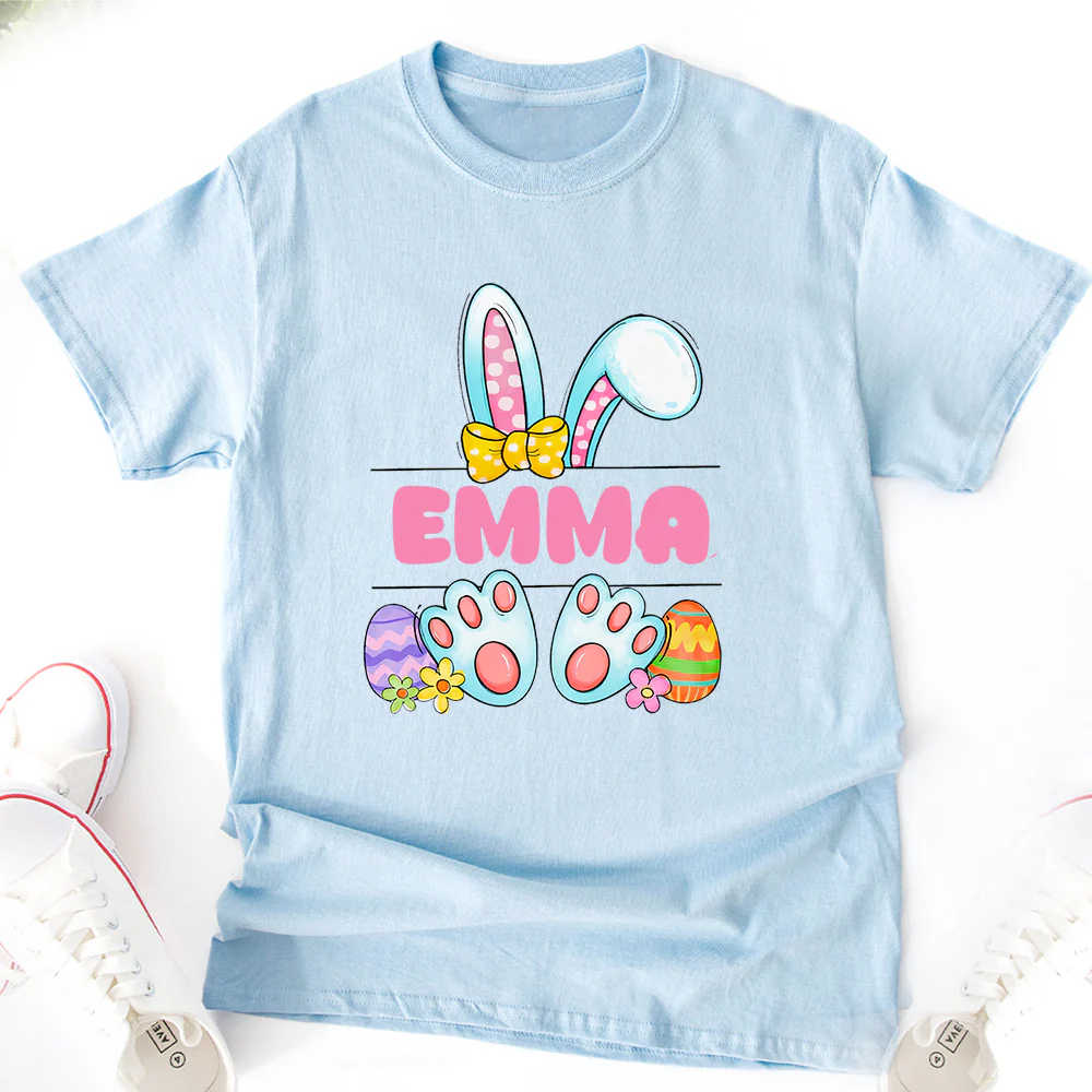 Custome Name Happy Easter Cute Bunny Toddler - Easter Bright Shirt LM32 897775 - Image 2