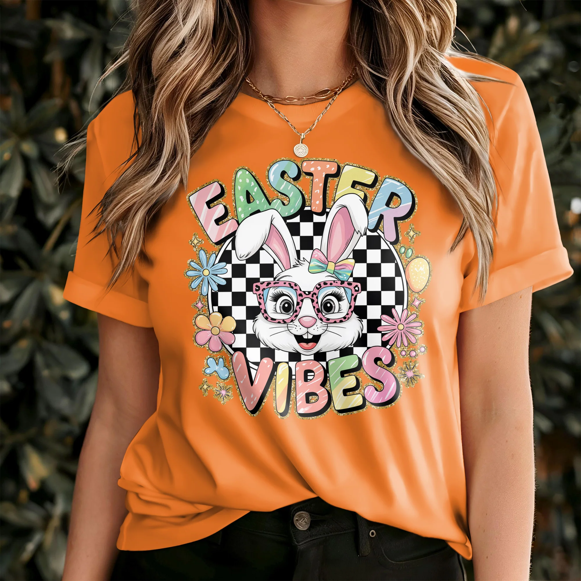 Easter Bunny Funny Vibes T-Shirt LM32 893119 - Image 4