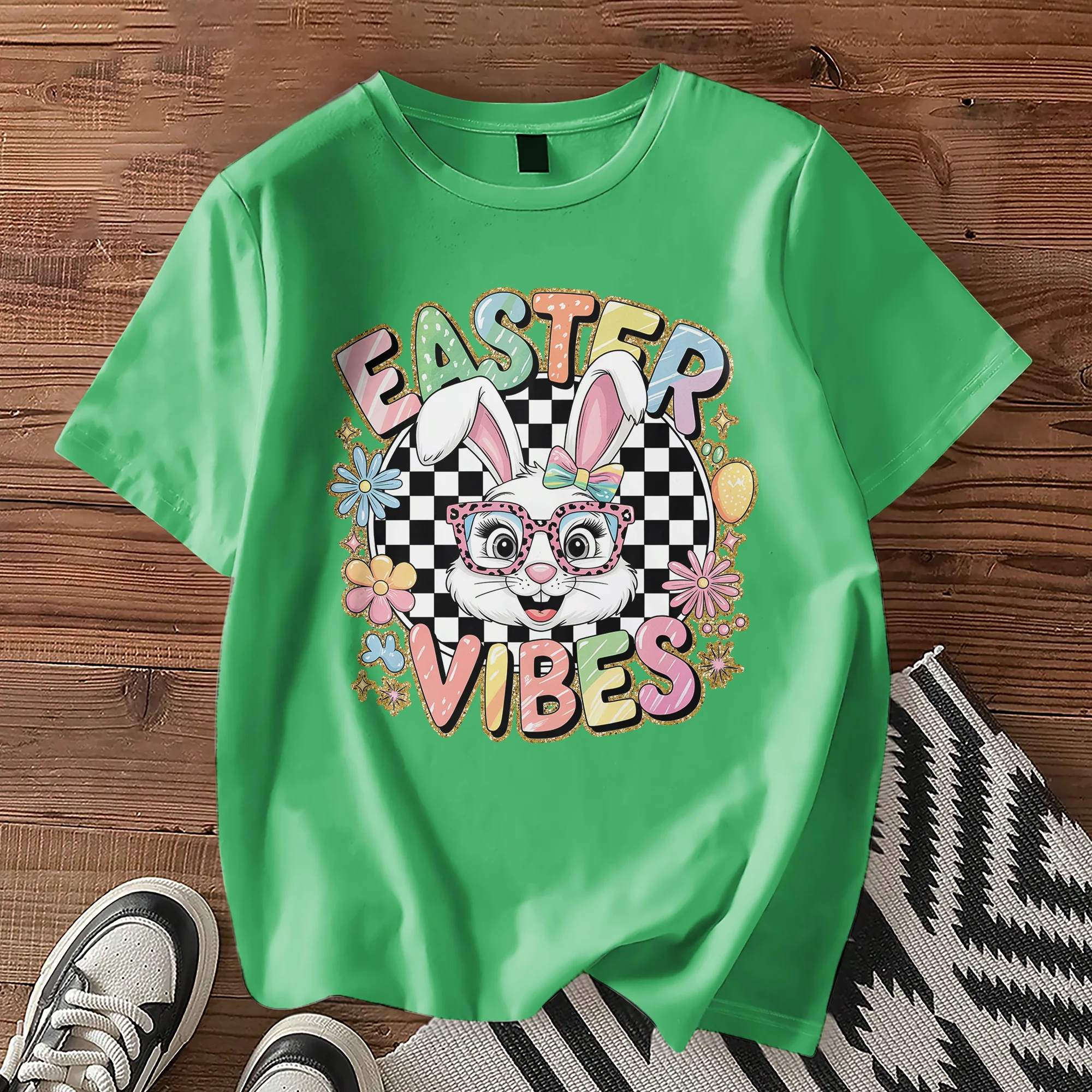 Easter Bunny Funny Vibes T-Shirt LM32 893119 - Image 5