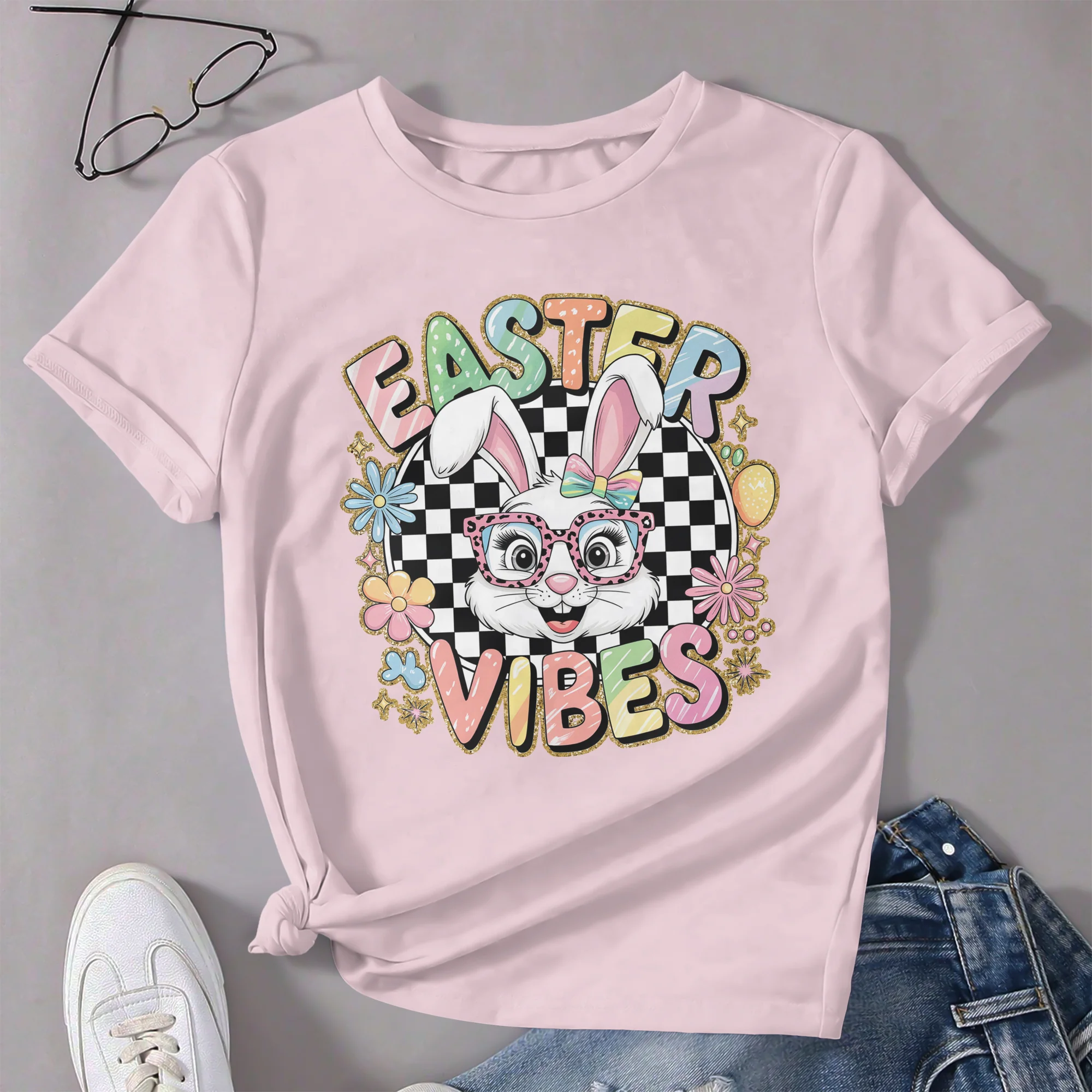 Easter Bunny Funny Vibes T-Shirt LM32 893119 - Image 6
