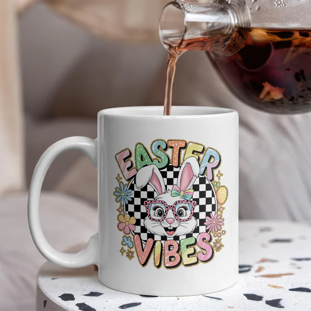 Easter Bunny Funny Vibes White Mug LM32 893131 - Image 3
