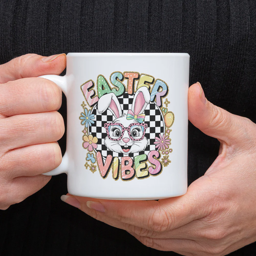 Easter Bunny Funny Vibes White Mug LM32 893131 - Image 4