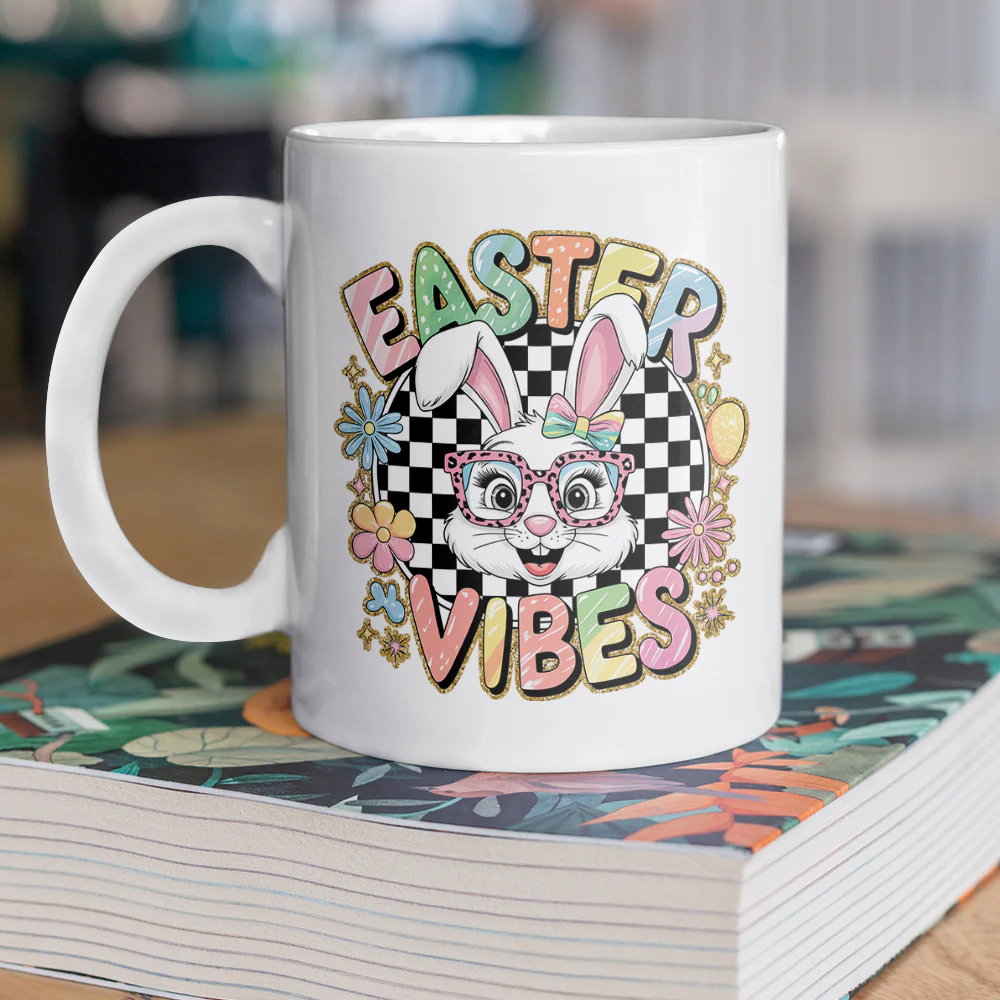 Easter Bunny Funny Vibes White Mug LM32 893131 - Image 5