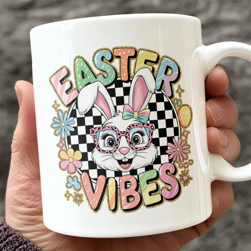 Easter Bunny Funny Vibes White Mug LM32 893131 - Image 6