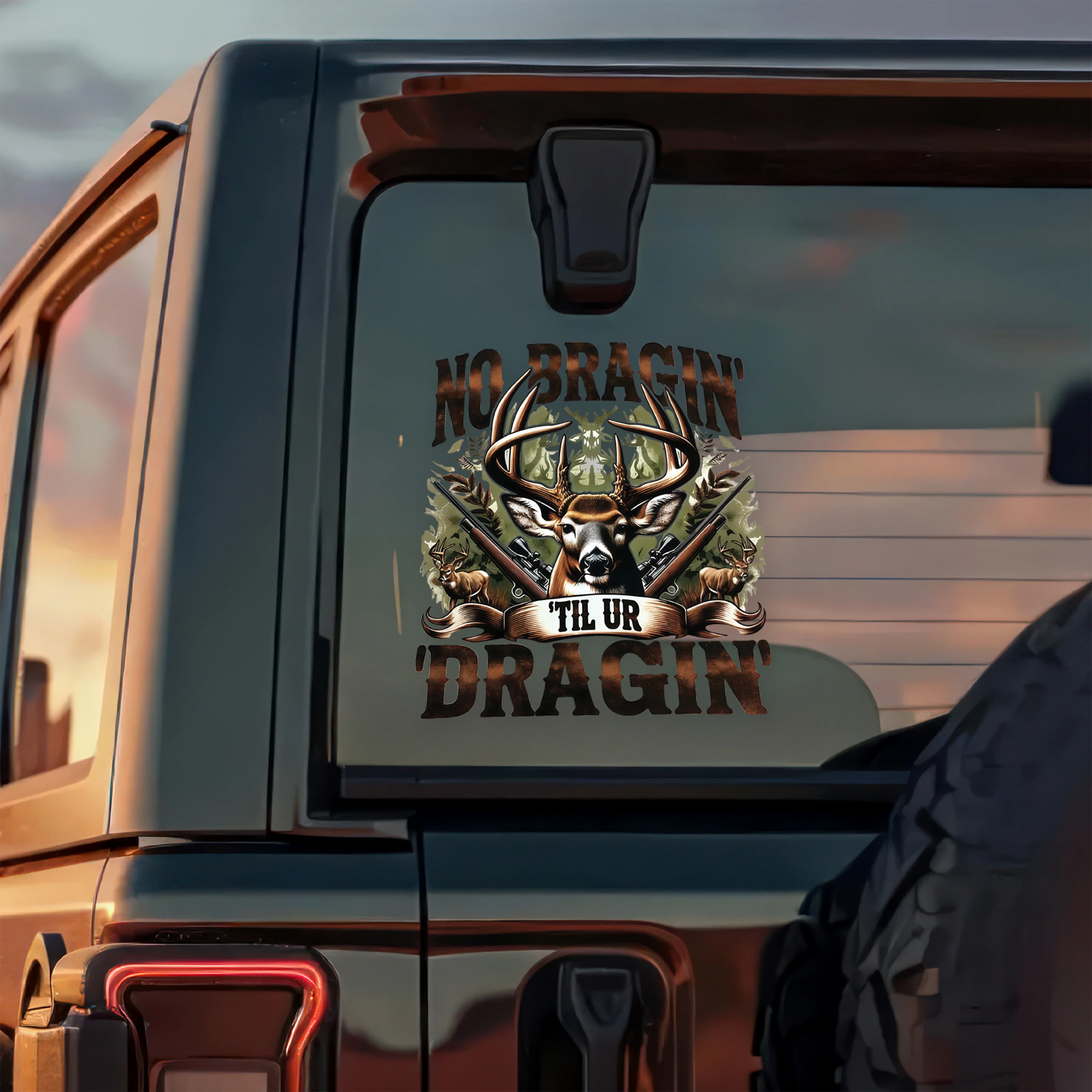 Feet Hangin We Bangin Car Window Decal Sticker For Hunting Lovers LM32 897293 - Image 7