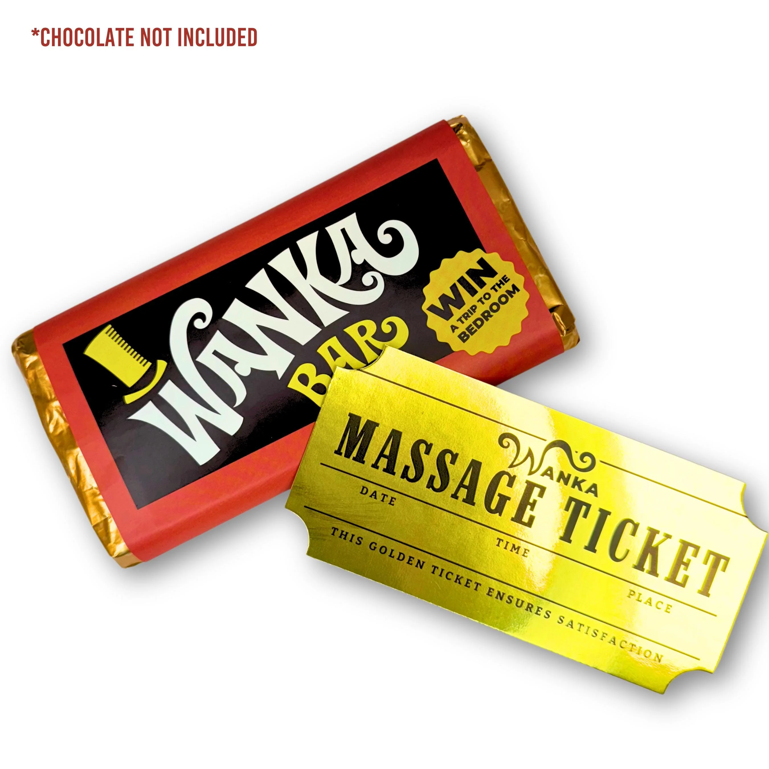 Funny Golden Ticker with Chocolate Wrapper Gift, Valentines Gift For Him, Husband, Boyfriend LM32 899001 - Image 6