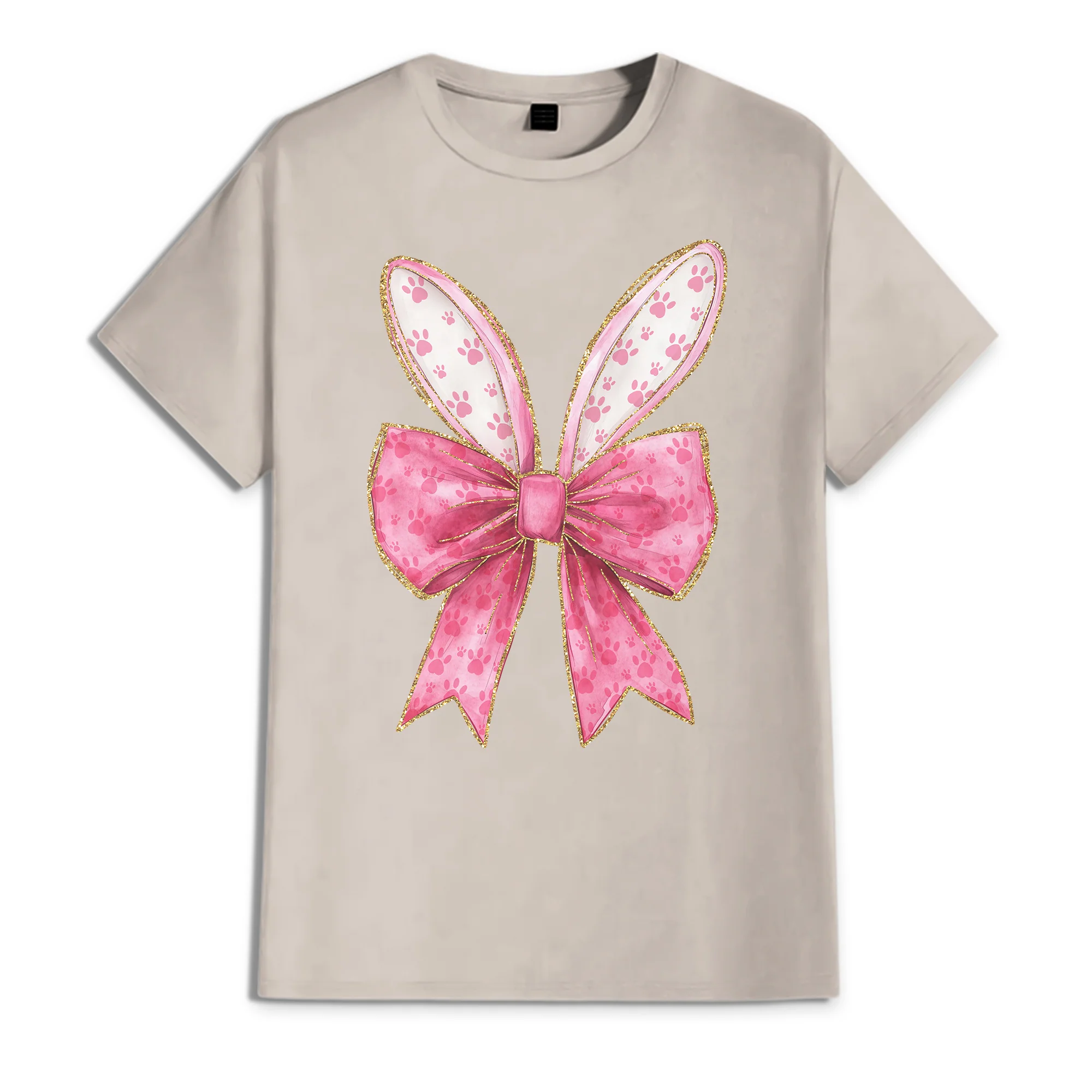 Gold Coquette Easter Bunny T-Shirt LM32 893123 - Image 7