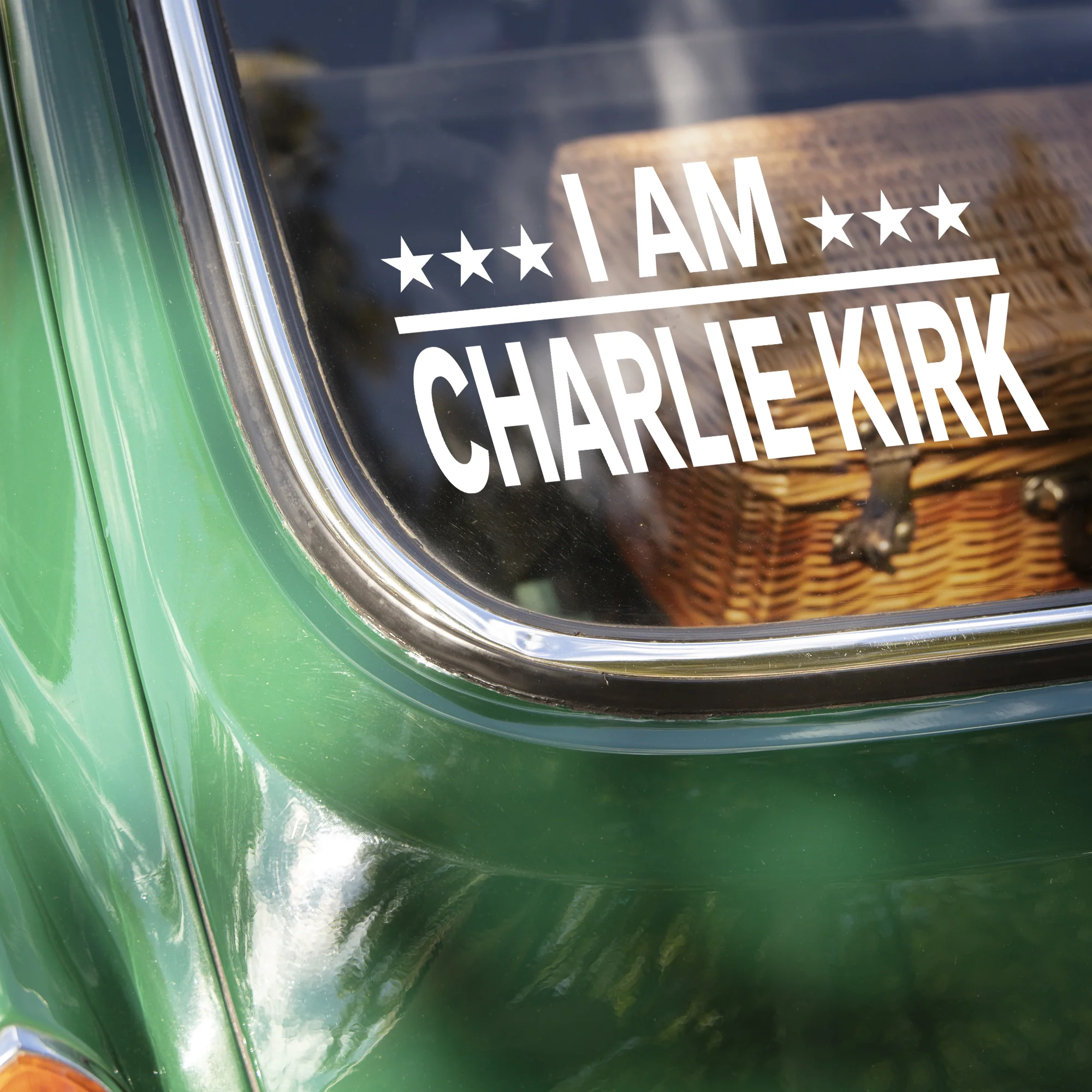 I Am Charlie Kirk Memorial MAGA Memorial USA Right Car Window Decal Sticker LM32 67779 - Image 3