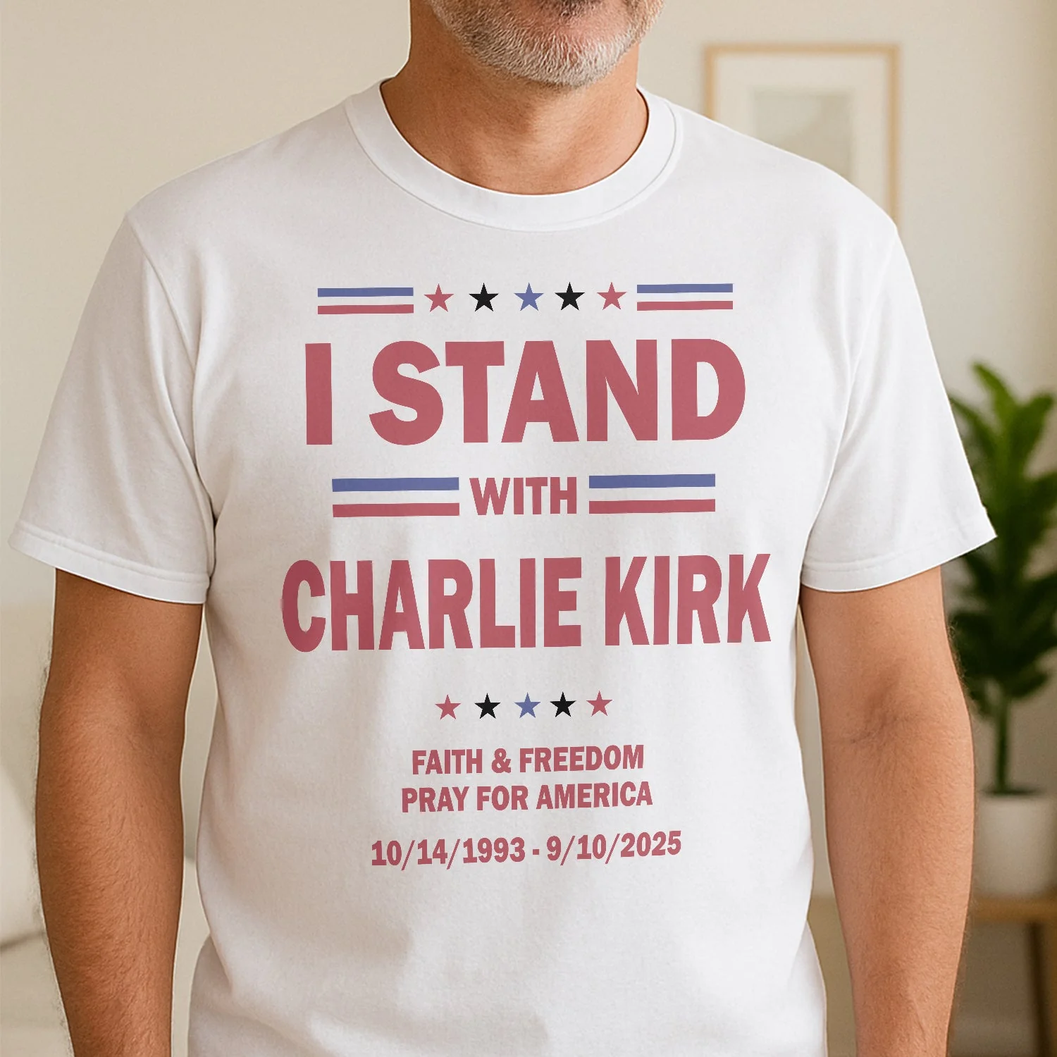 I Stand With Charlie Kirk, Faith & Freedom Bright Shirt LM32 65481 - Image 7