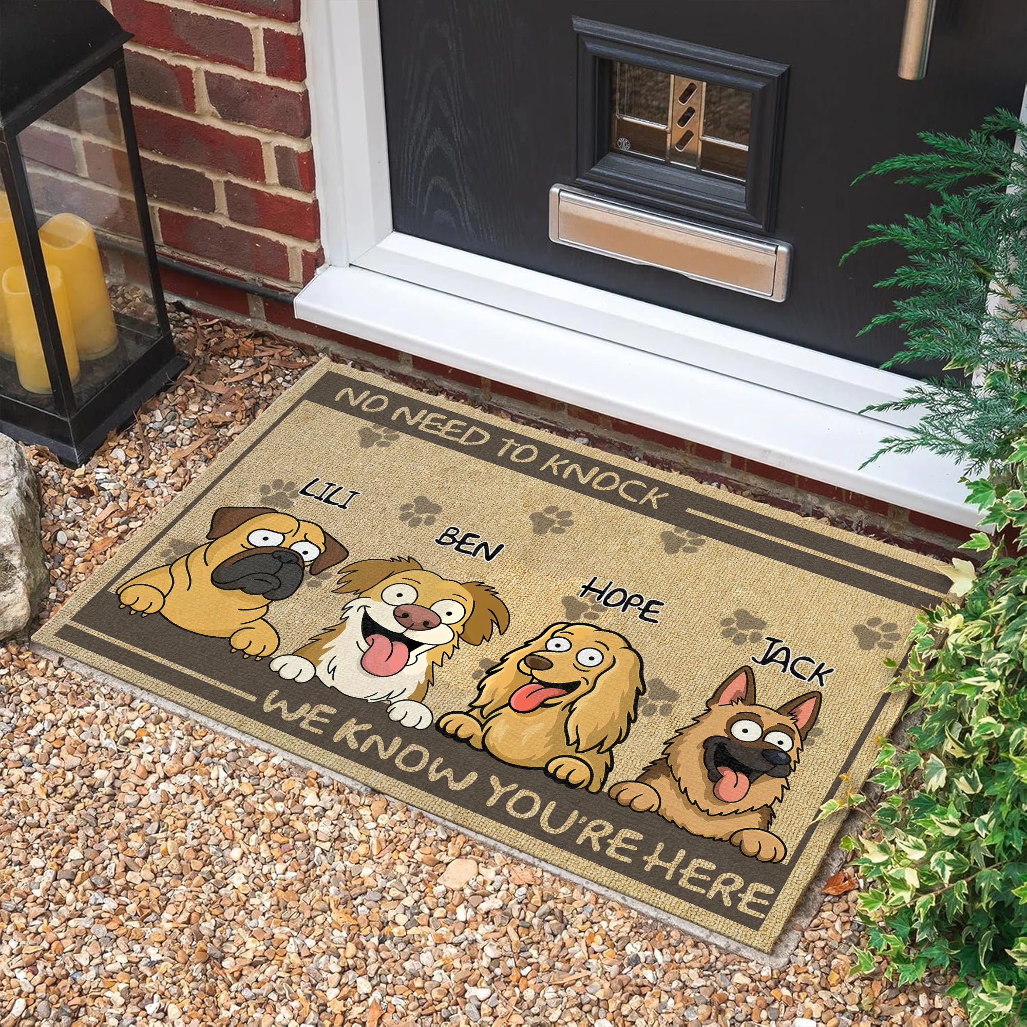 No Need To Knock My Dog Already Told Me Personalized Funny Doormats LM32 893355 - Image 3