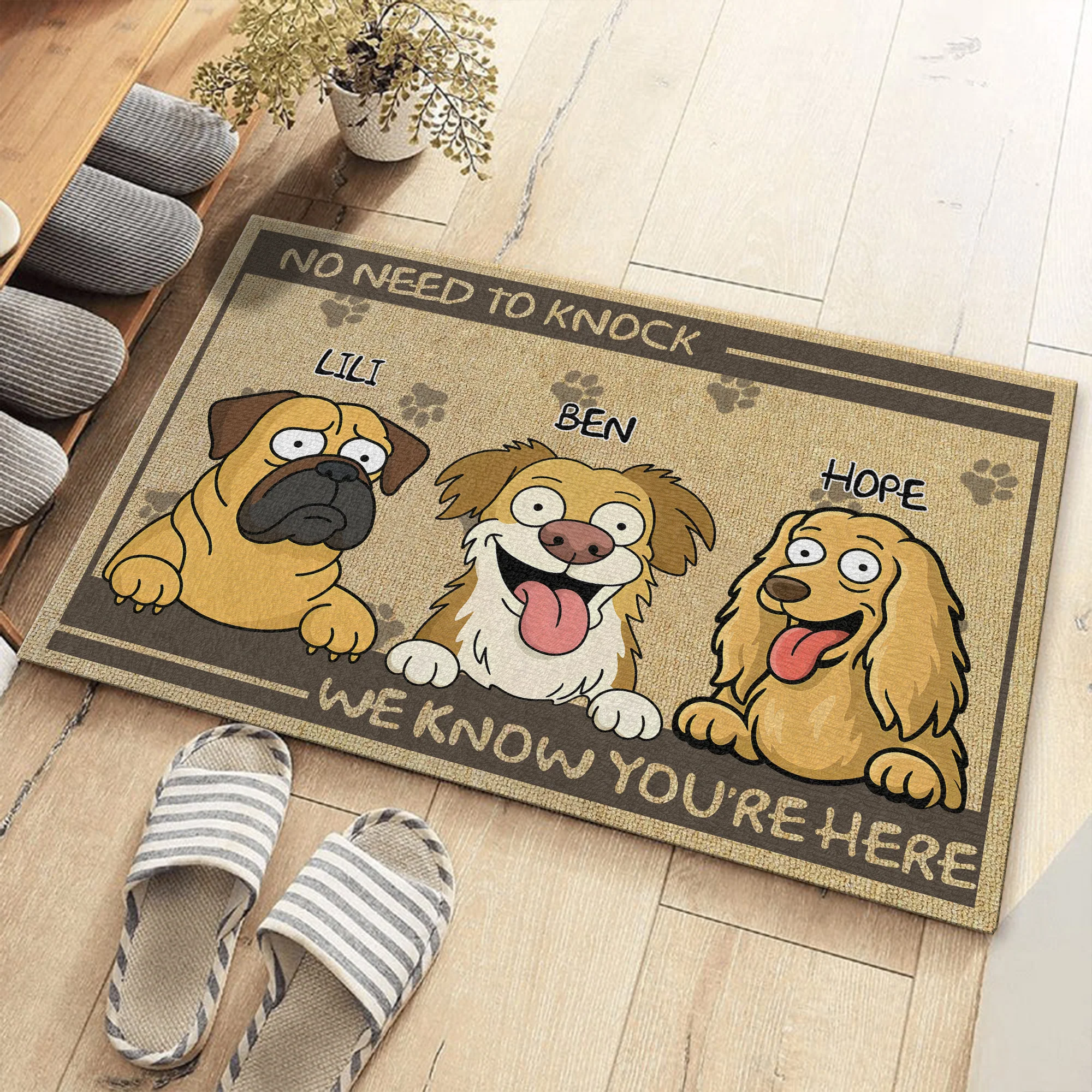 No Need To Knock My Dog Already Told Me Personalized Funny Doormats LM32 893355 - Image 5