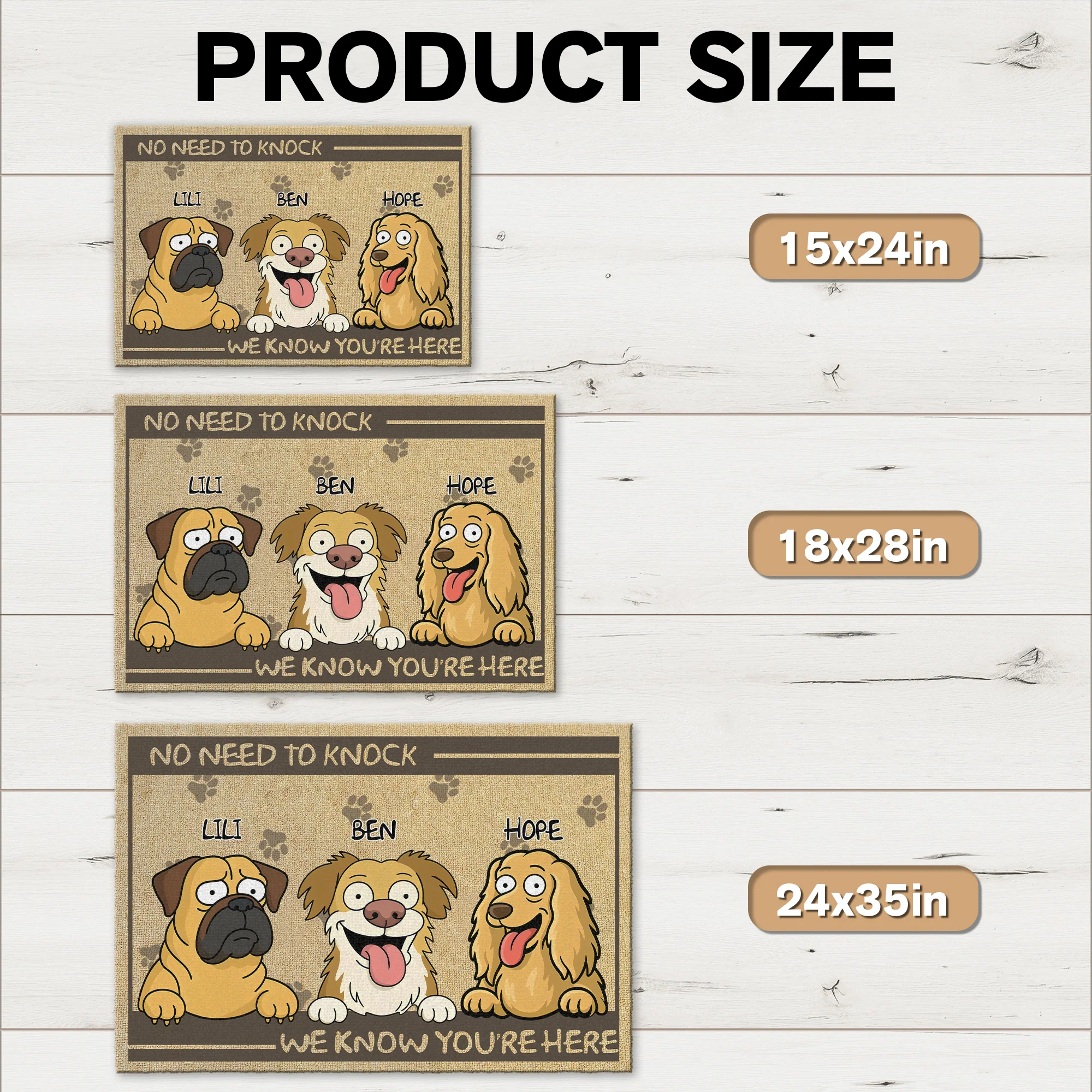No Need To Knock My Dog Already Told Me Personalized Funny Doormats LM32 893355 - Image 7