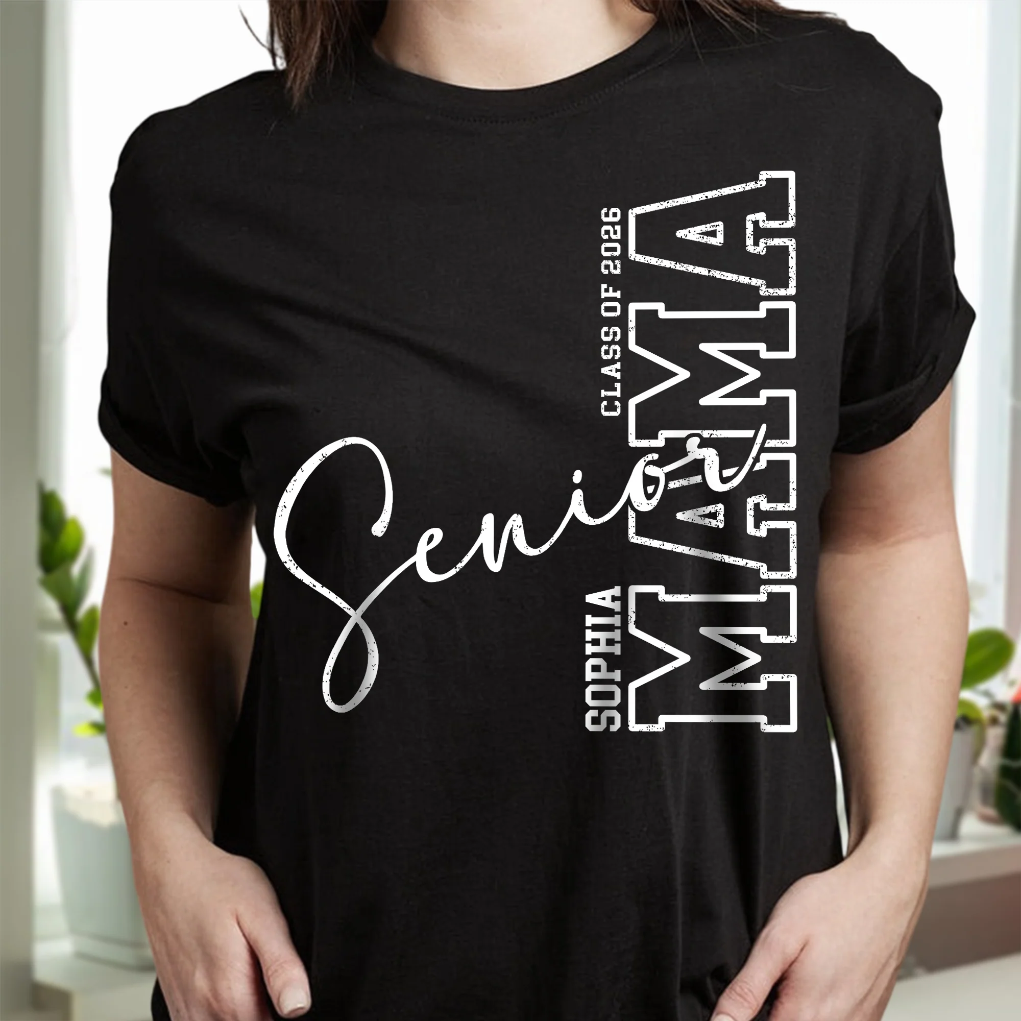 Personalized Class Of 2026 Senior Mom Graduation Dark Shirt LM32 899339 - Image 7