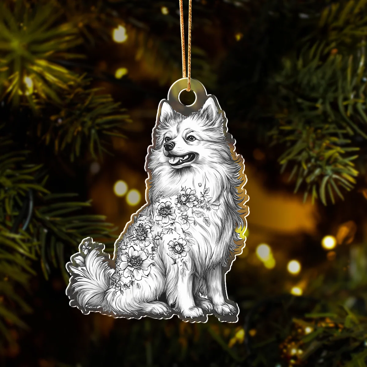 Personalized Dog Toile De Jouy Acrylic Ornament LM32 895043 - Image 7