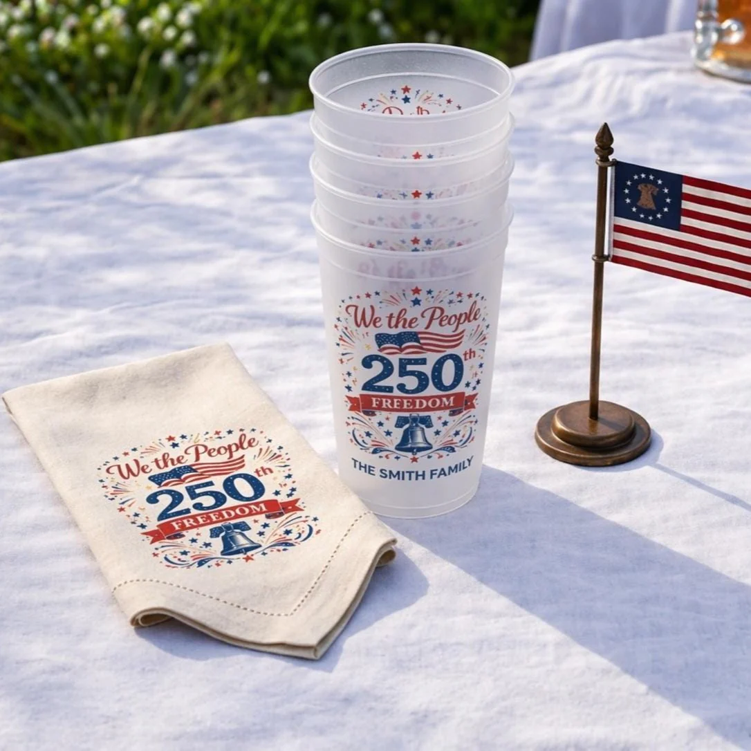 Personalized Family Name We The People USA 250th Anniversary Frosted Cup LM32 899937 - Image 5