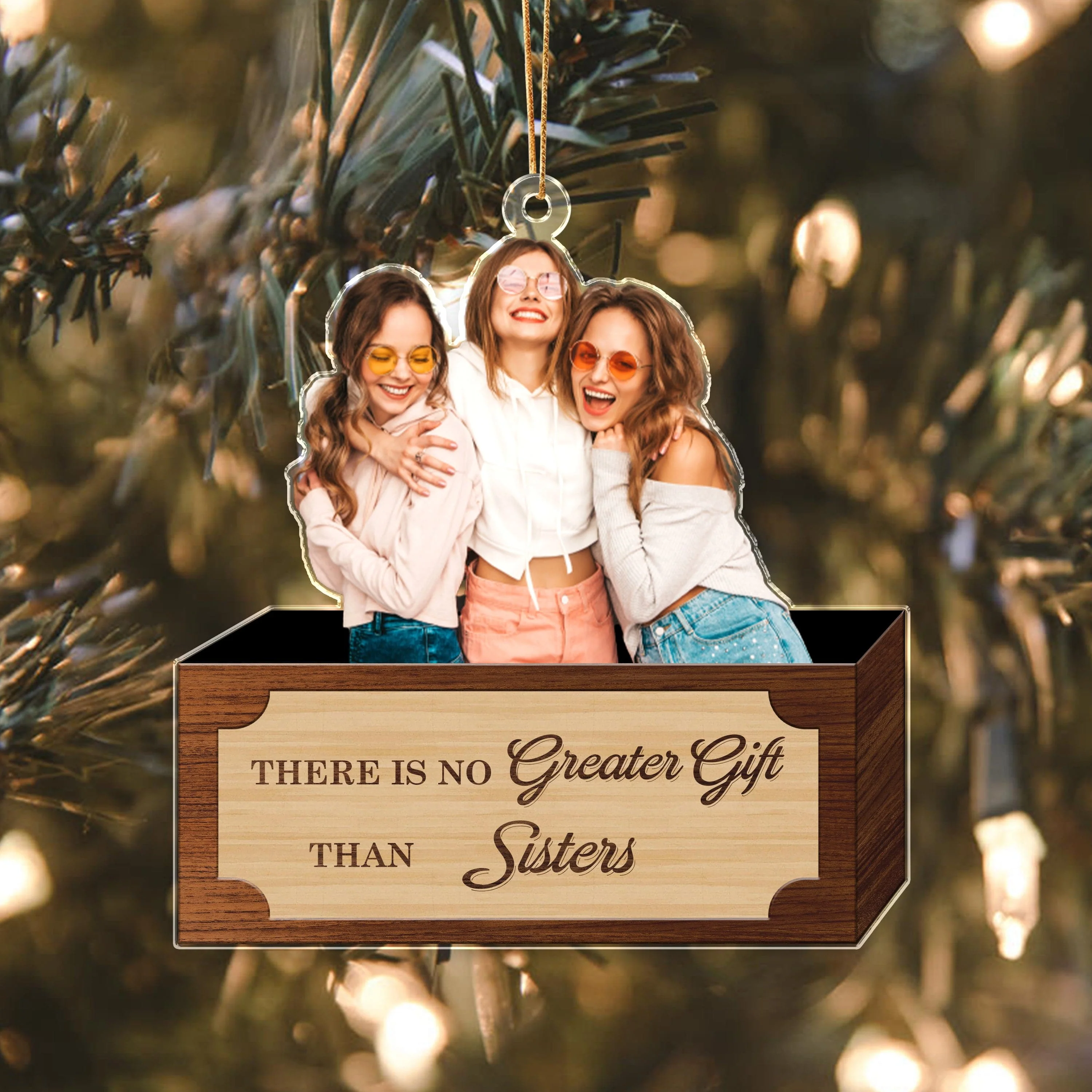 Custom Family Photo There Is No Greater Gift Than Family Acrylic Ornament - Best Christmas Gift Idea HA75 891719 - Image 2