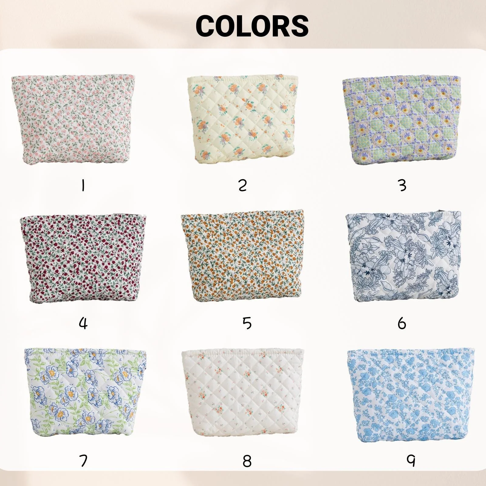 Personalized Floral Monogrammed Embroidered Cosmetic Bag- Gift For Mom, Girlfriend, Women, Bridesmaid Gift LM32 899771 - Image 2