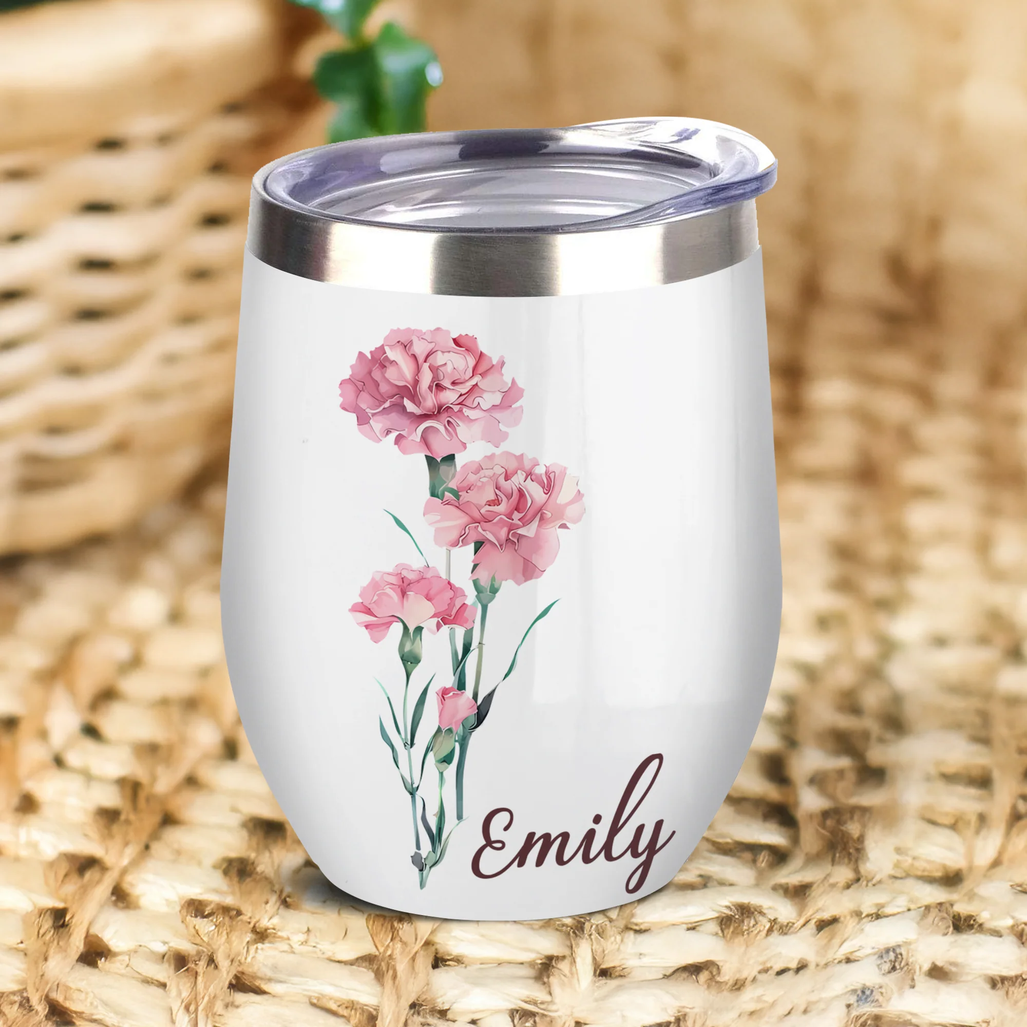 Personalized Flower With Name Wine Tumber Gift For Mom LM32 895375 - Image 4